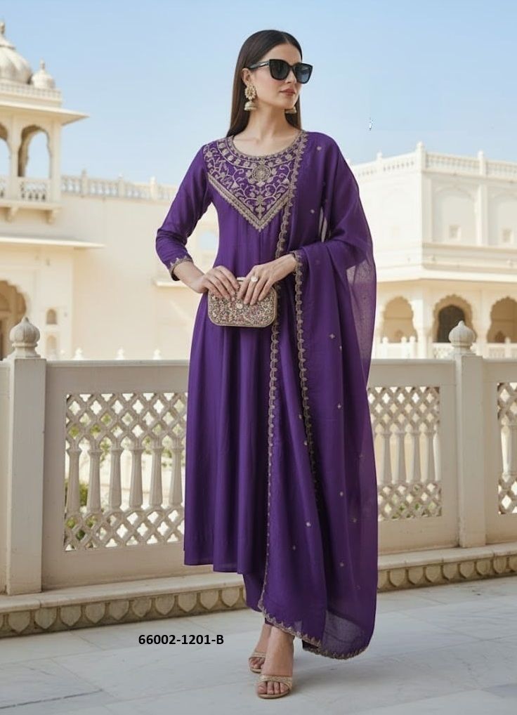SERIES 1201 - Catalog # 66002 (Set of 2 Readymade Salwar Suits)