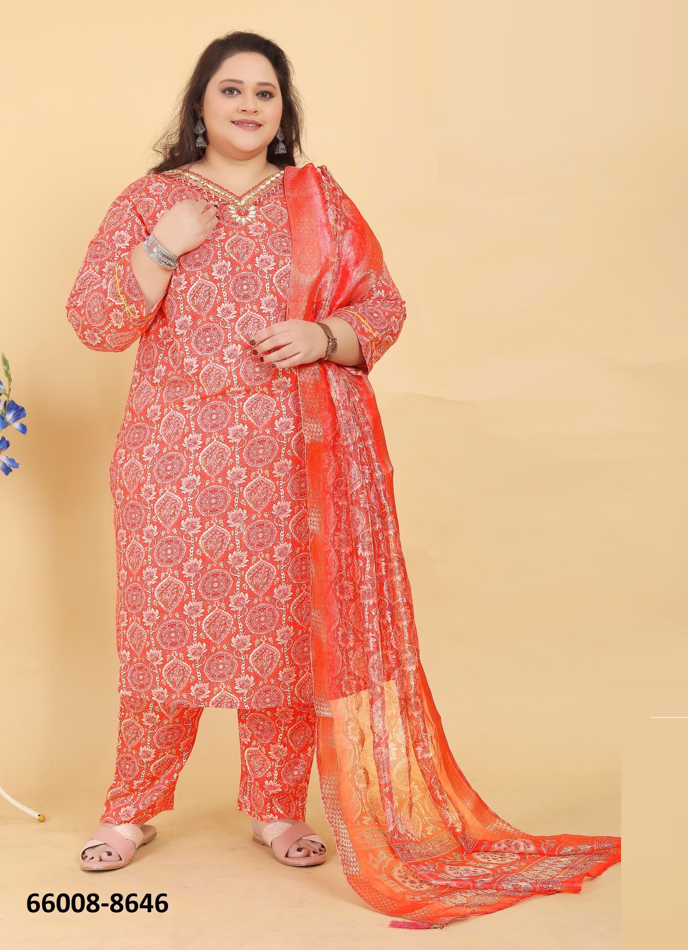 BIG SIZE ROYAL 1 - Catalog # 66008 (Set of 4 Readymade Salwar Suits) BIG SIZE ROYAL 1 - Catalog # 66008 (Set of 4 Readymade Salwar Suits)