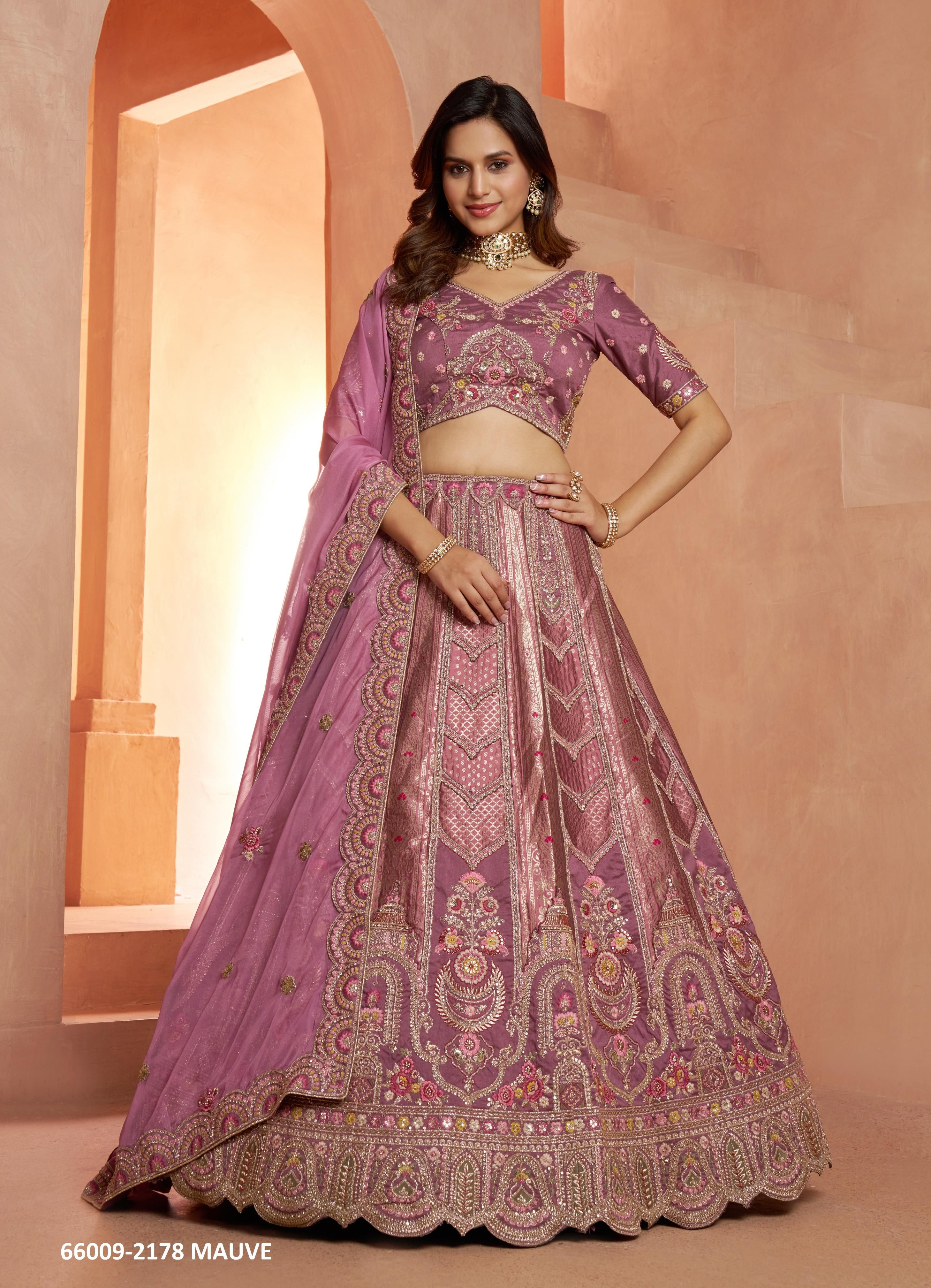 SERIES 2178 - Catalog # 66009 (Set of 3 Semi-Stitched Lehengas) SERIES 2178 - Catalog # 66009 (Set of 3 Semi-Stitched Lehengas)