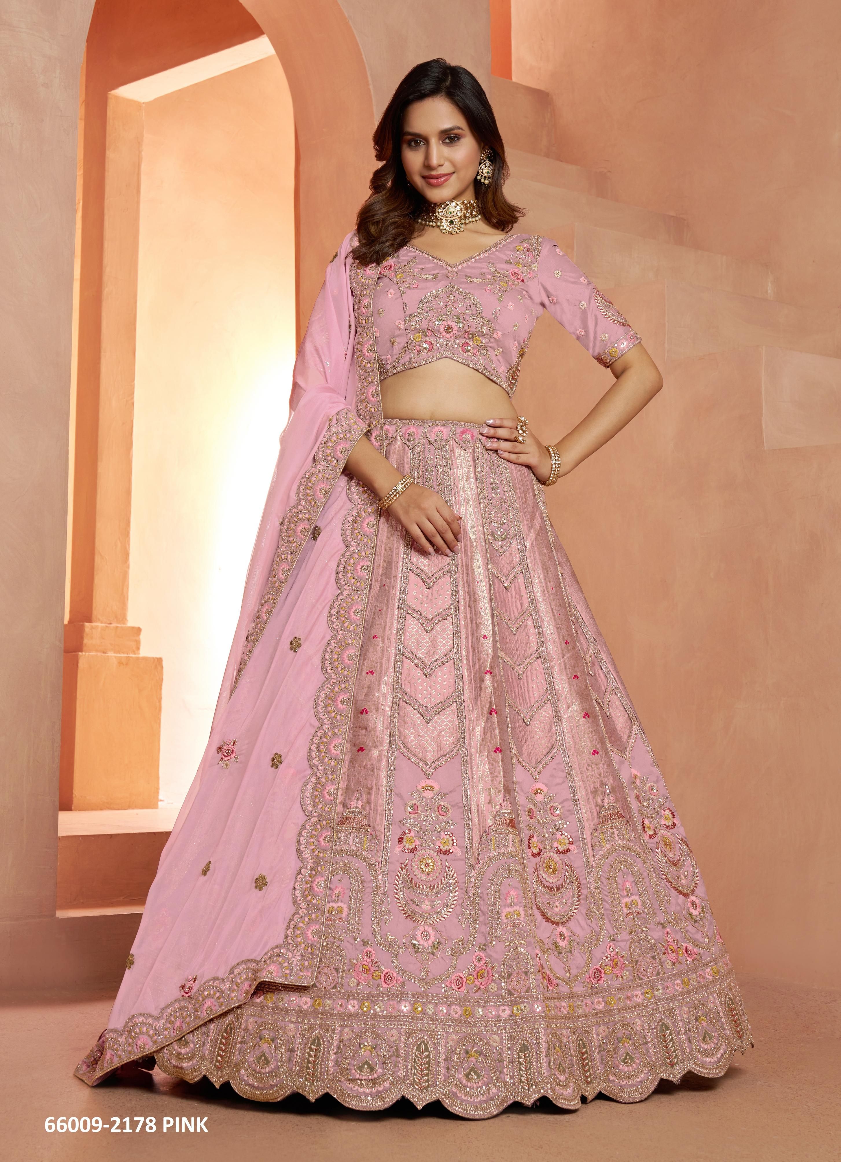 SERIES 2178 - Catalog # 66009 (Set of 3 Semi-Stitched Lehengas) SERIES 2178 - Catalog # 66009 (Set of 3 Semi-Stitched Lehengas)