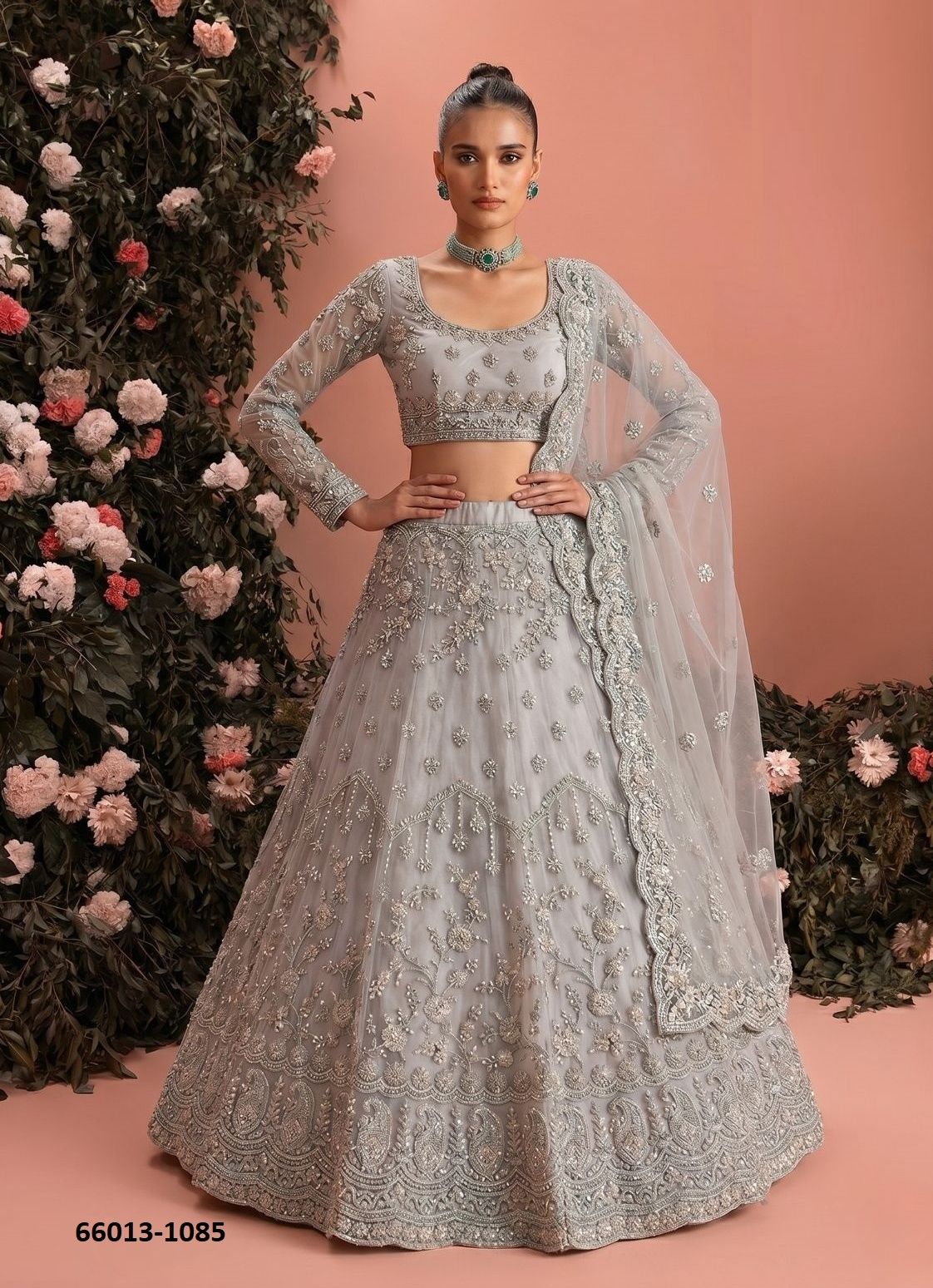 SERIES 1085-1090 - Catalog # 66013 (Set of 6 Semi-Stitched Lehengas) SERIES 1085-1090 - Catalog # 66013 (Set of 6 Semi-Stitched Lehengas)