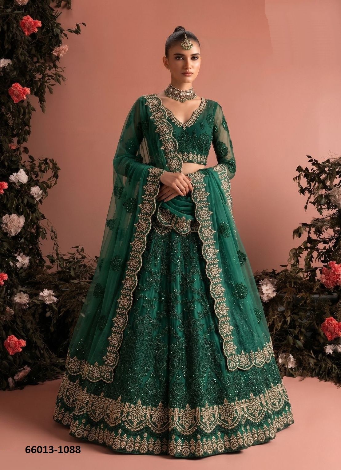 SERIES 1085-1090 - Catalog # 66013 (Set of 6 Semi-Stitched Lehengas) SERIES 1085-1090 - Catalog # 66013 (Set of 6 Semi-Stitched Lehengas)