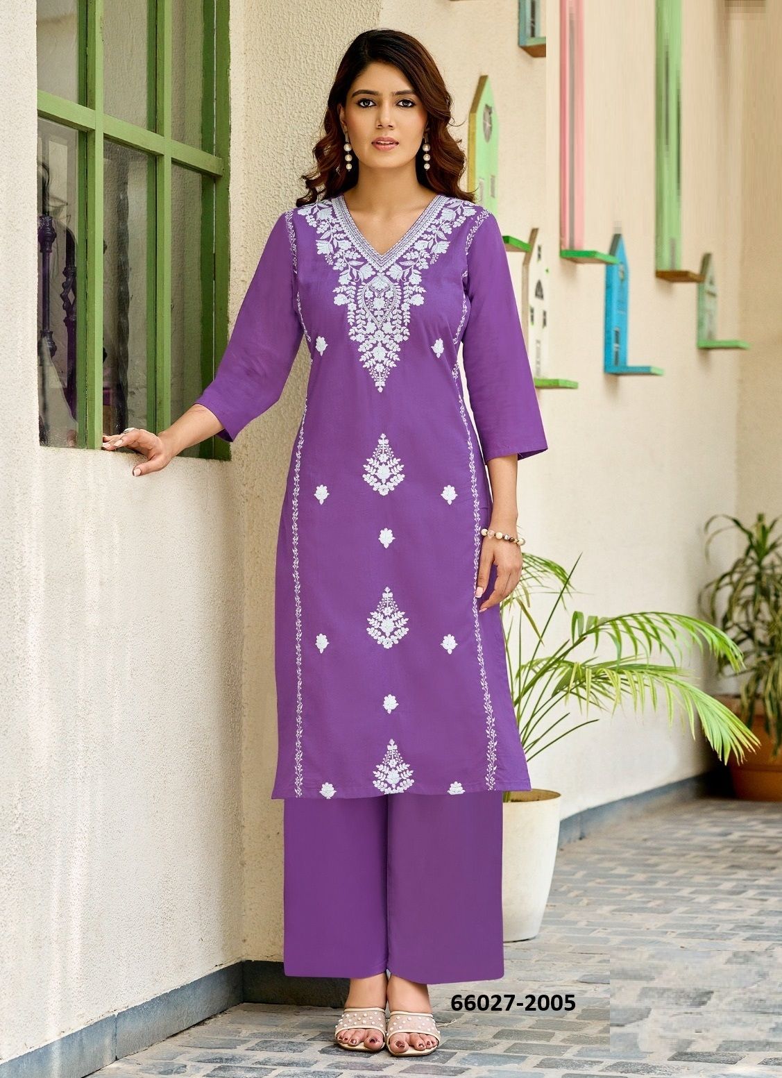 LUCKNOWI 2 - Catalog # 66027 (Set of 8 Tops With Bottoms) LUCKNOWI 2 - Catalog # 66027 (Set of 8 Tops With Bottoms)