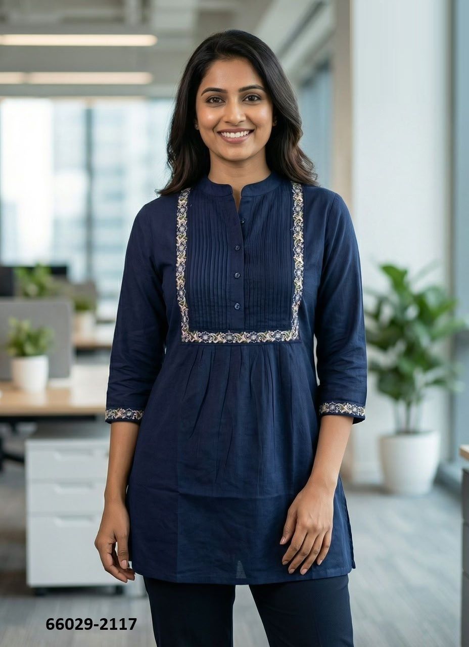 TOPS EMBROIDERY - Catalog # 66029 (Set of 5 Readymade Women's Kurtis / Tops) TOPS EMBROIDERY - Catalog # 66029 (Set of 5 Readymade Women's Kurtis / Tops)