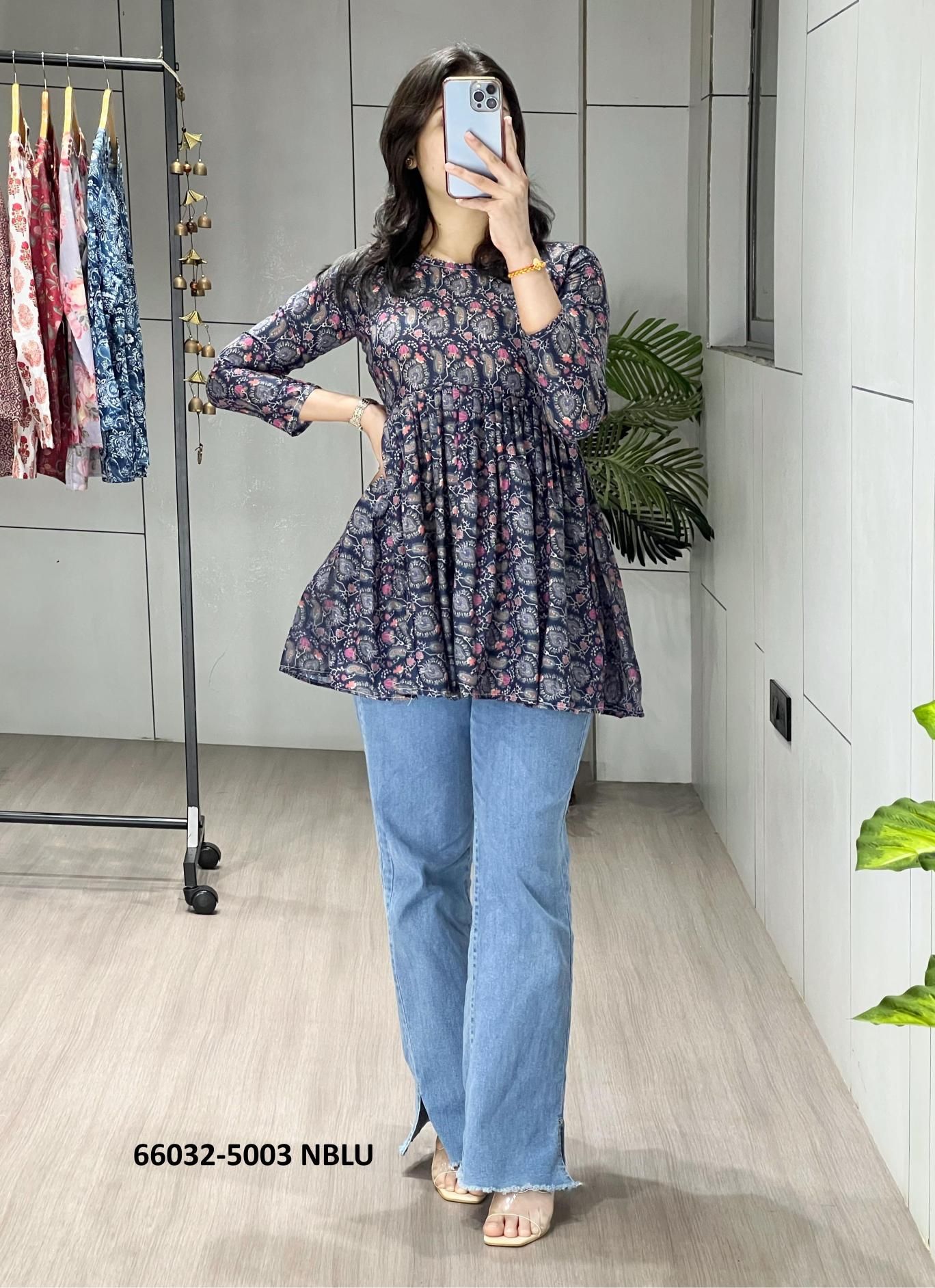 SERIES 5003 - Catalog # 66032 (Set of 6 Readymade Women's Kurtis / Tops) SERIES 5003 - Catalog # 66032 (Set of 6 Readymade Women's Kurtis / Tops)