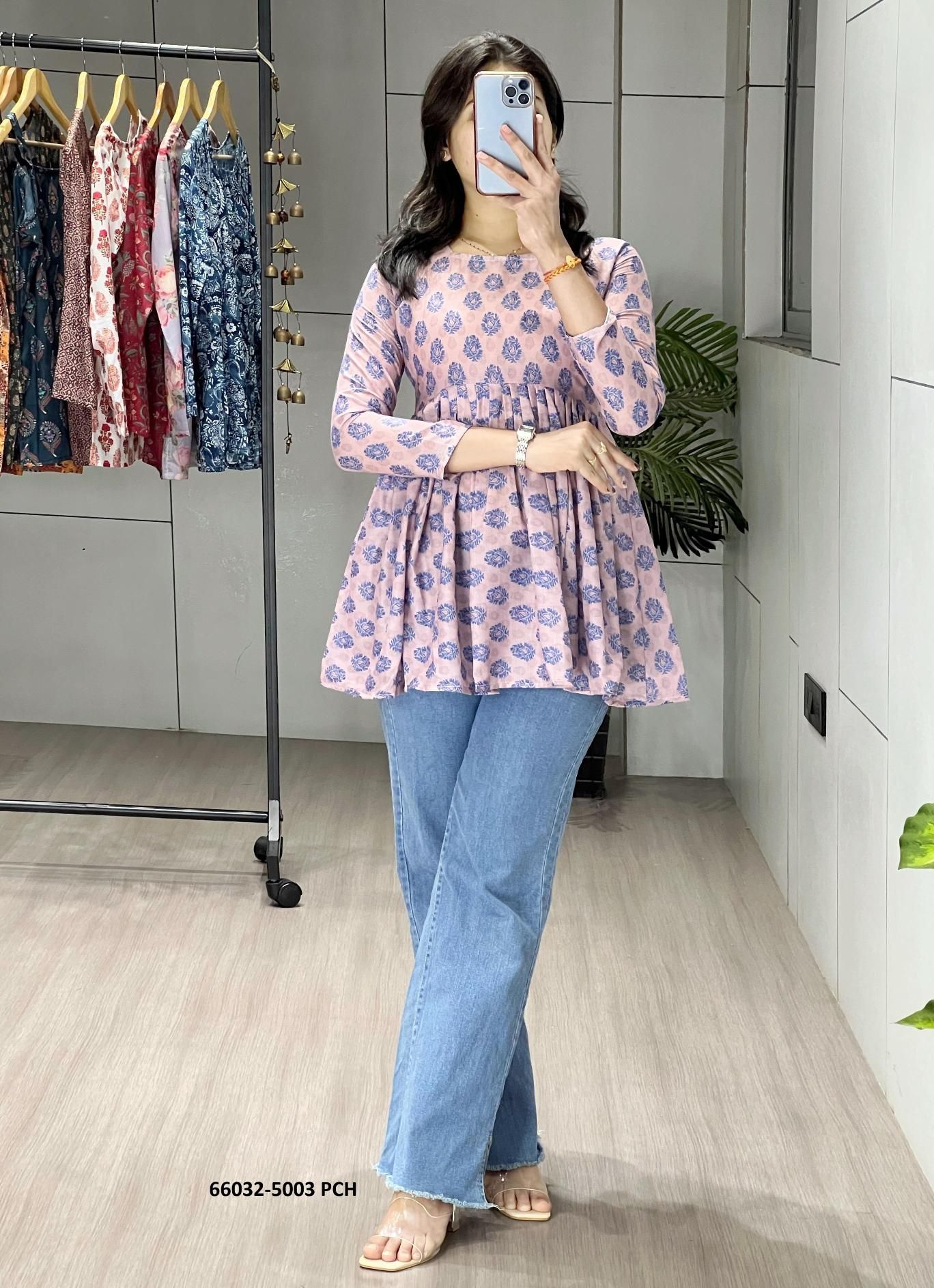 SERIES 5003 - Catalog # 66032 (Set of 6 Readymade Women's Kurtis / Tops) SERIES 5003 - Catalog # 66032 (Set of 6 Readymade Women's Kurtis / Tops)