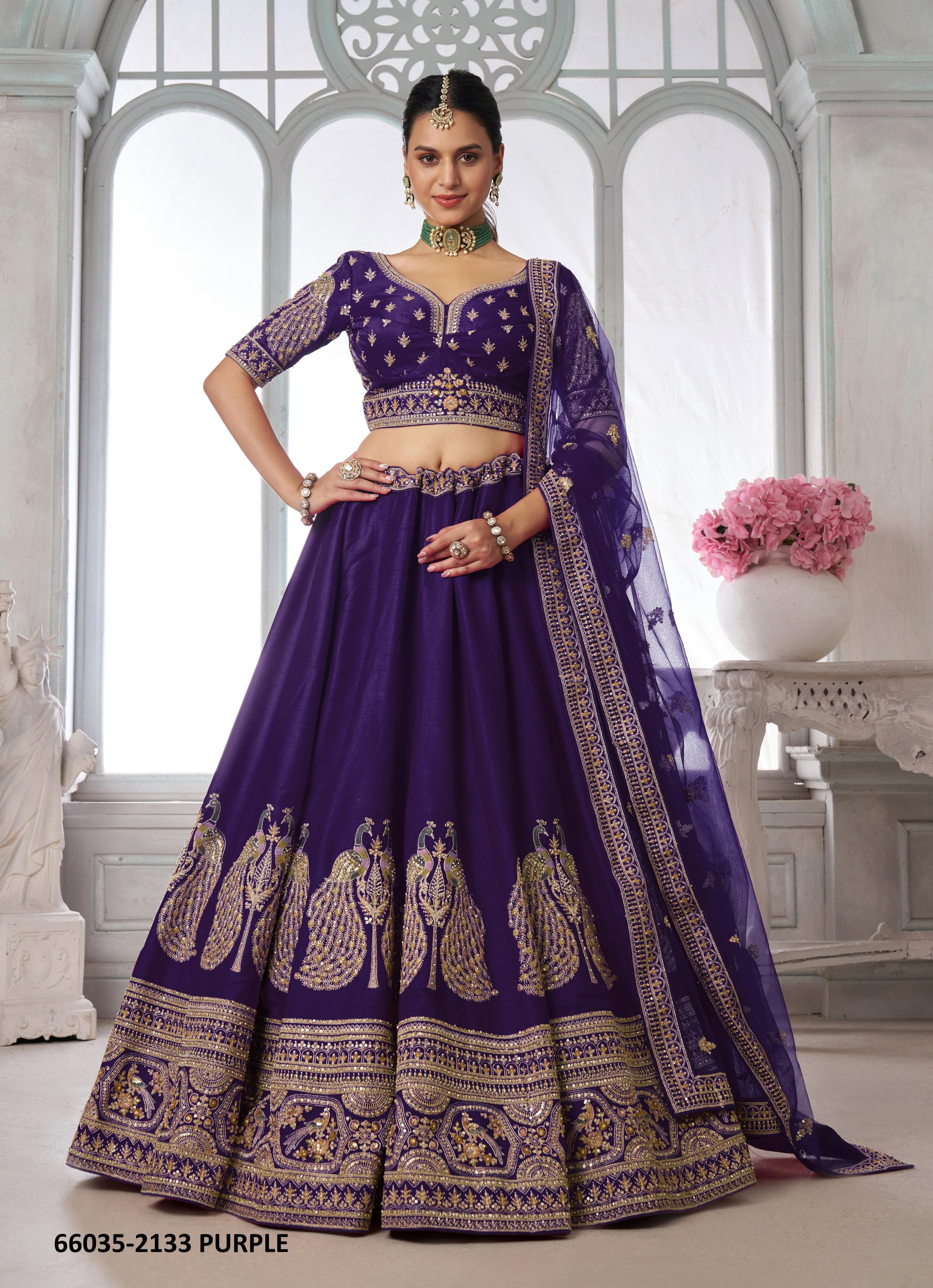 SERIES 2133 - Catalog # 66035 (Set of 3 Semi-Stitched Lehengas) SERIES 2133 - Catalog # 66035 (Set of 3 Semi-Stitched Lehengas)