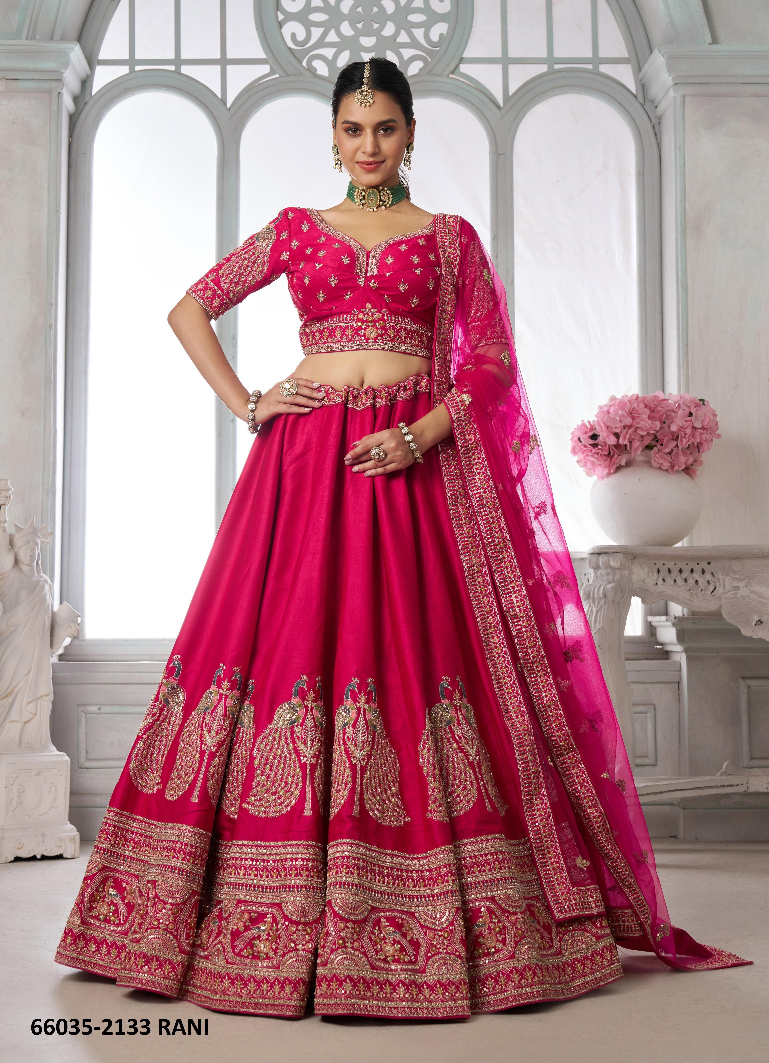 SERIES 2133 - Catalog # 66035 (Set of 3 Semi-Stitched Lehengas) SERIES 2133 - Catalog # 66035 (Set of 3 Semi-Stitched Lehengas)