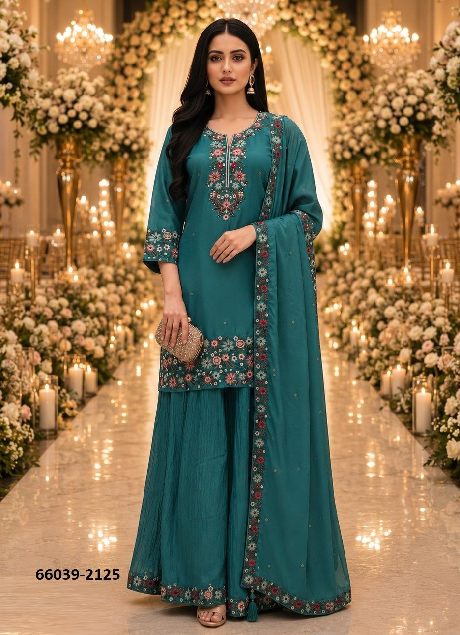 SERIES 2122 - Catalog # 66039 (Set of 4 Readymade Salwar Suits)