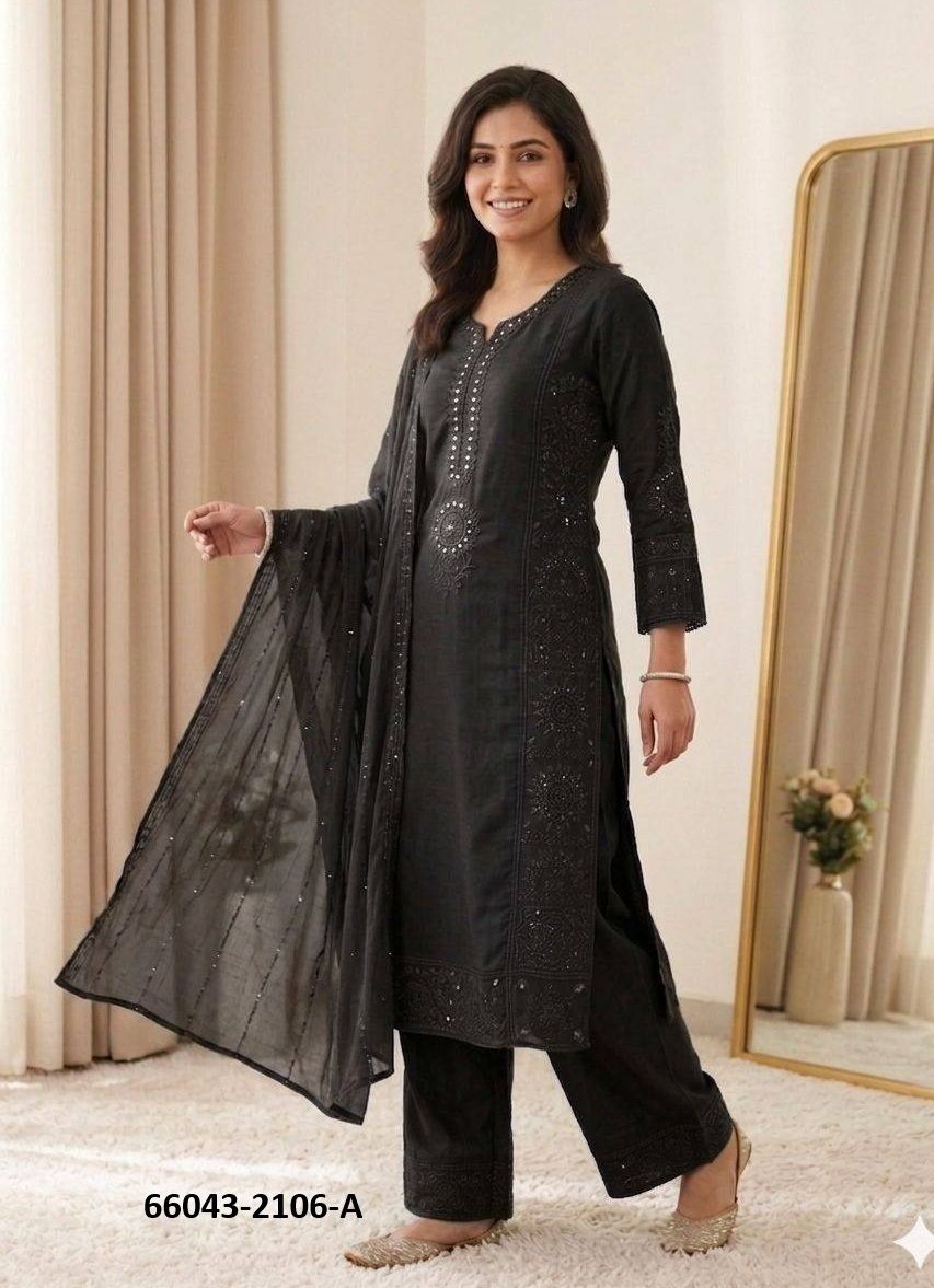 SERIES 2106 - Catalog # 66043 (Set of 5 Readymade Salwar Suits) SERIES 2106 - Catalog # 66043 (Set of 5 Readymade Salwar Suits)