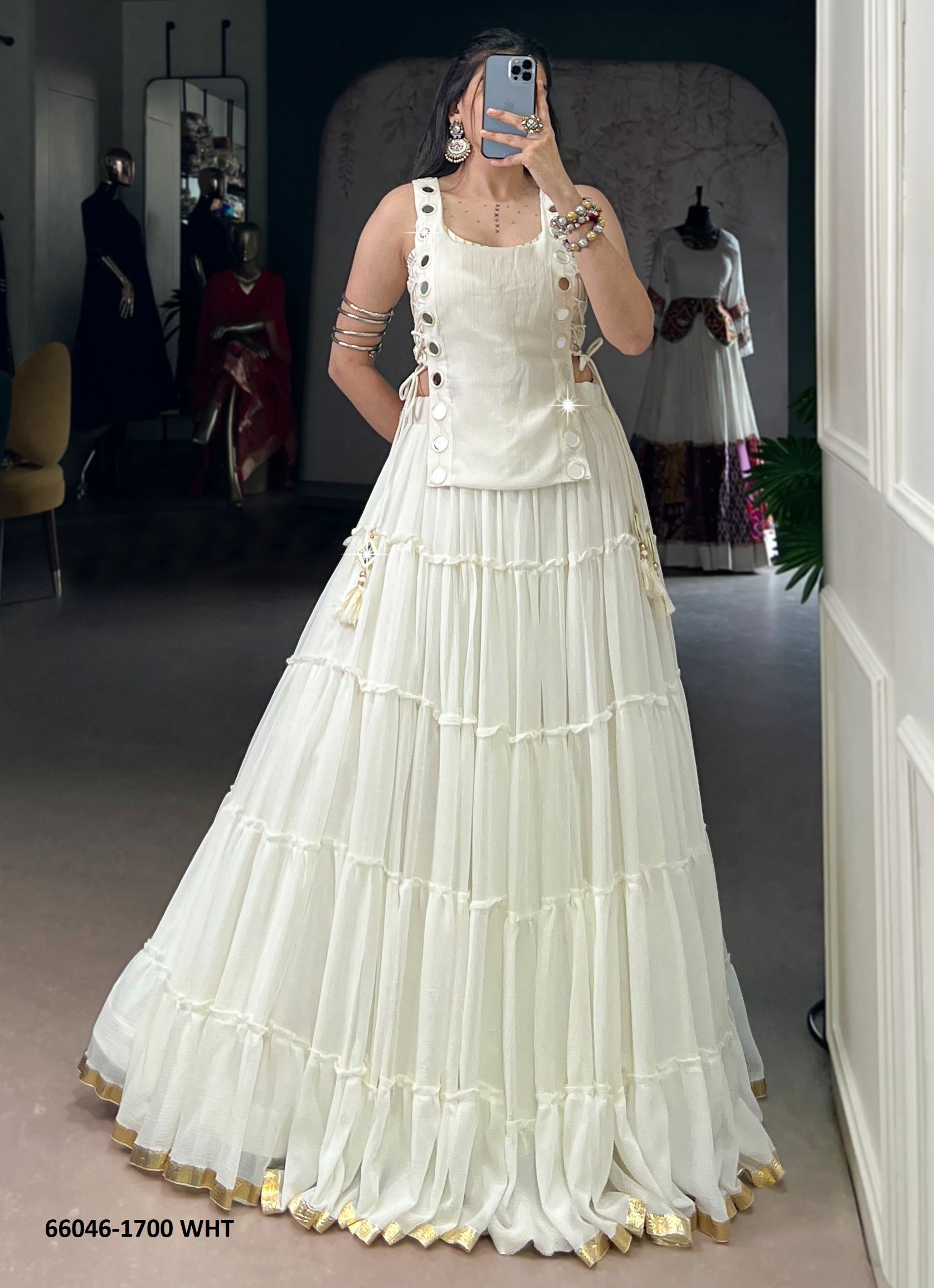 SERIES 1700 - Catalog # 66046 (Set of 4 Readymade Lehengas) SERIES 1700 - Catalog # 66046 (Set of 4 Readymade Lehengas)
