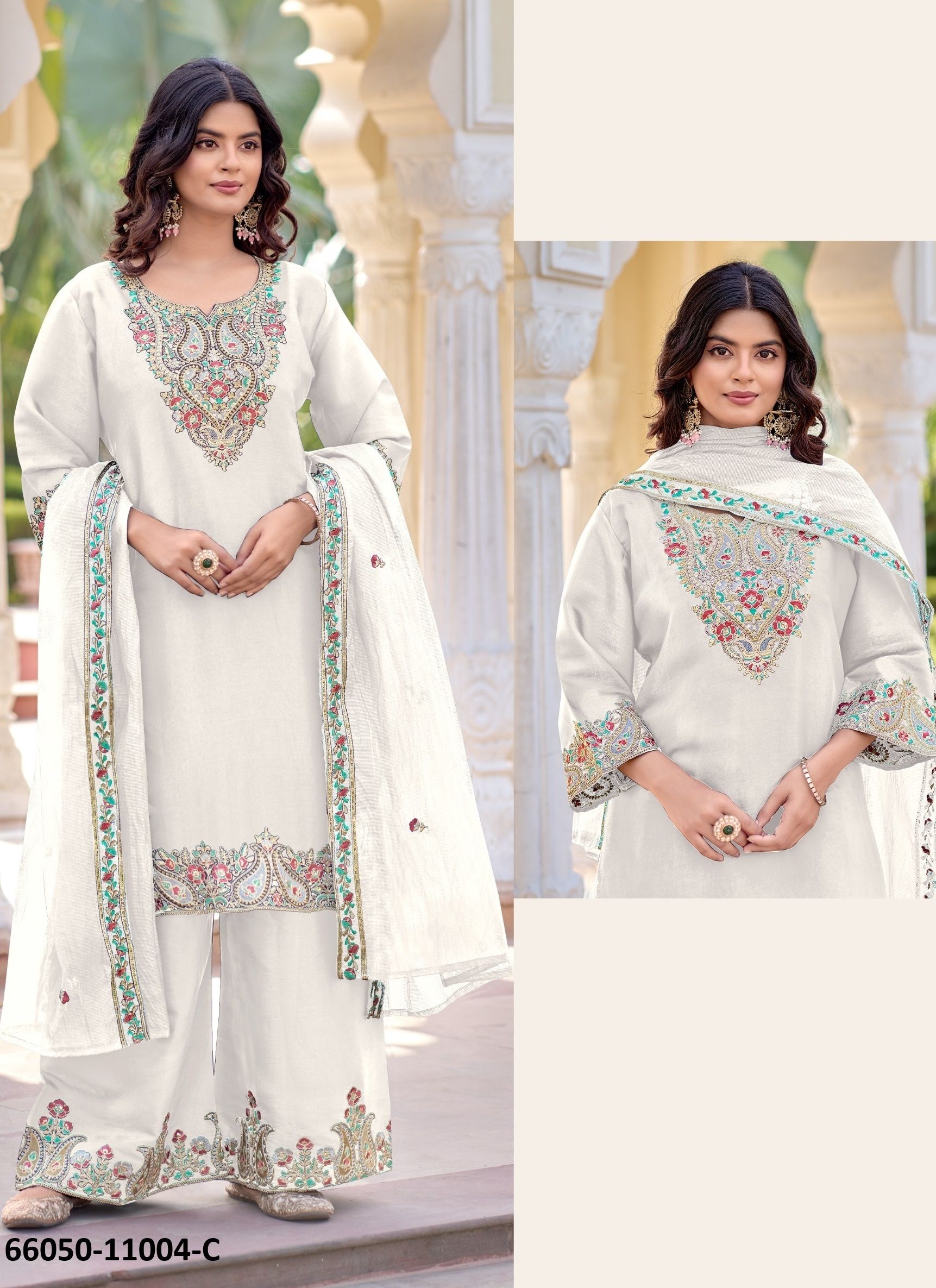 FARSHI SERIES 11004 - Catalog # 66050 (Set of 4 Readymade Salwar Suits) FARSHI SERIES 11004 - Catalog # 66050 (Set of 4 Readymade Salwar Suits)