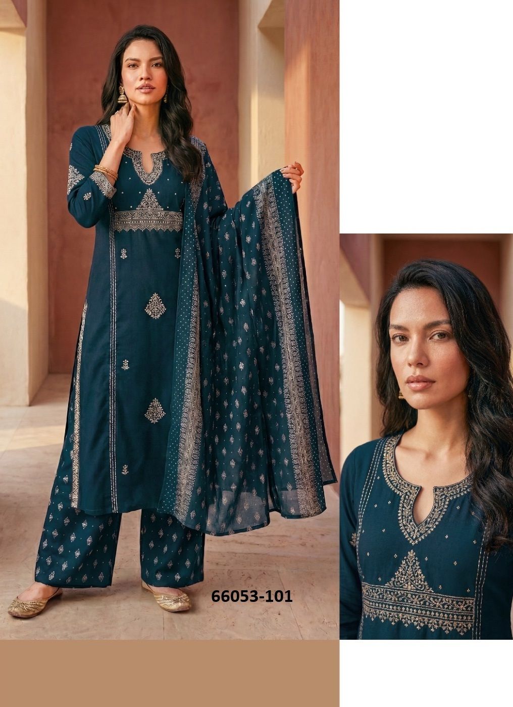 COTTON ZULFI - Catalog # 66053 (Set of 6 Readymade Salwar Suits) COTTON ZULFI - Catalog # 66053 (Set of 6 Readymade Salwar Suits)