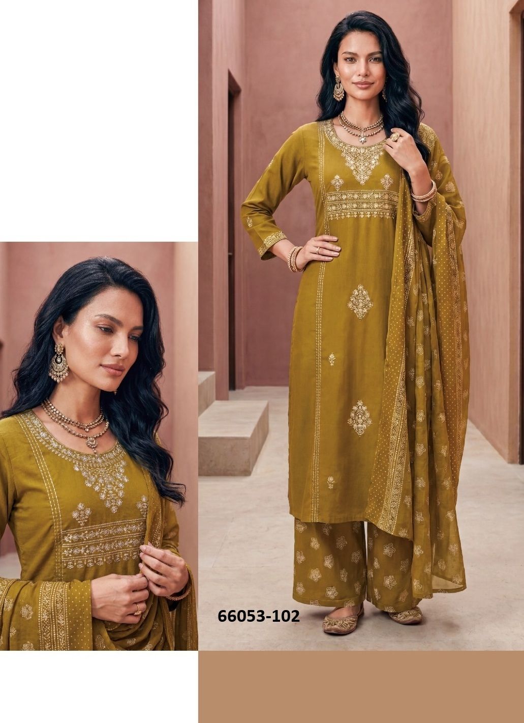 COTTON ZULFI - Catalog # 66053 (Set of 6 Readymade Salwar Suits) COTTON ZULFI - Catalog # 66053 (Set of 6 Readymade Salwar Suits)