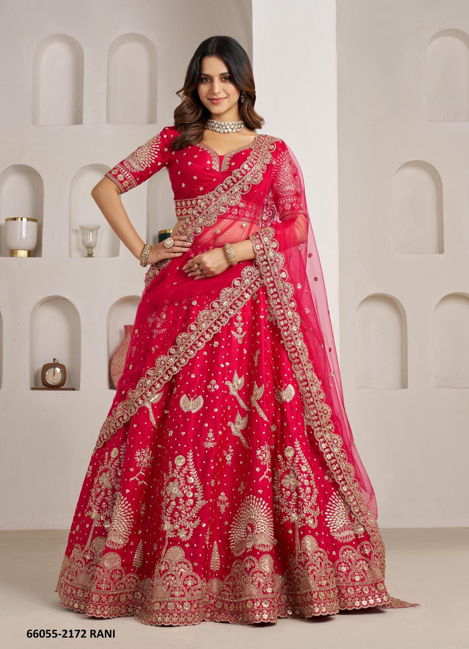 SERIES 2172 - Catalog # 66055 (Set of 2 Semi-Stitched Lehengas) SERIES 2172 - Catalog # 66055 (Set of 2 Semi-Stitched Lehengas)