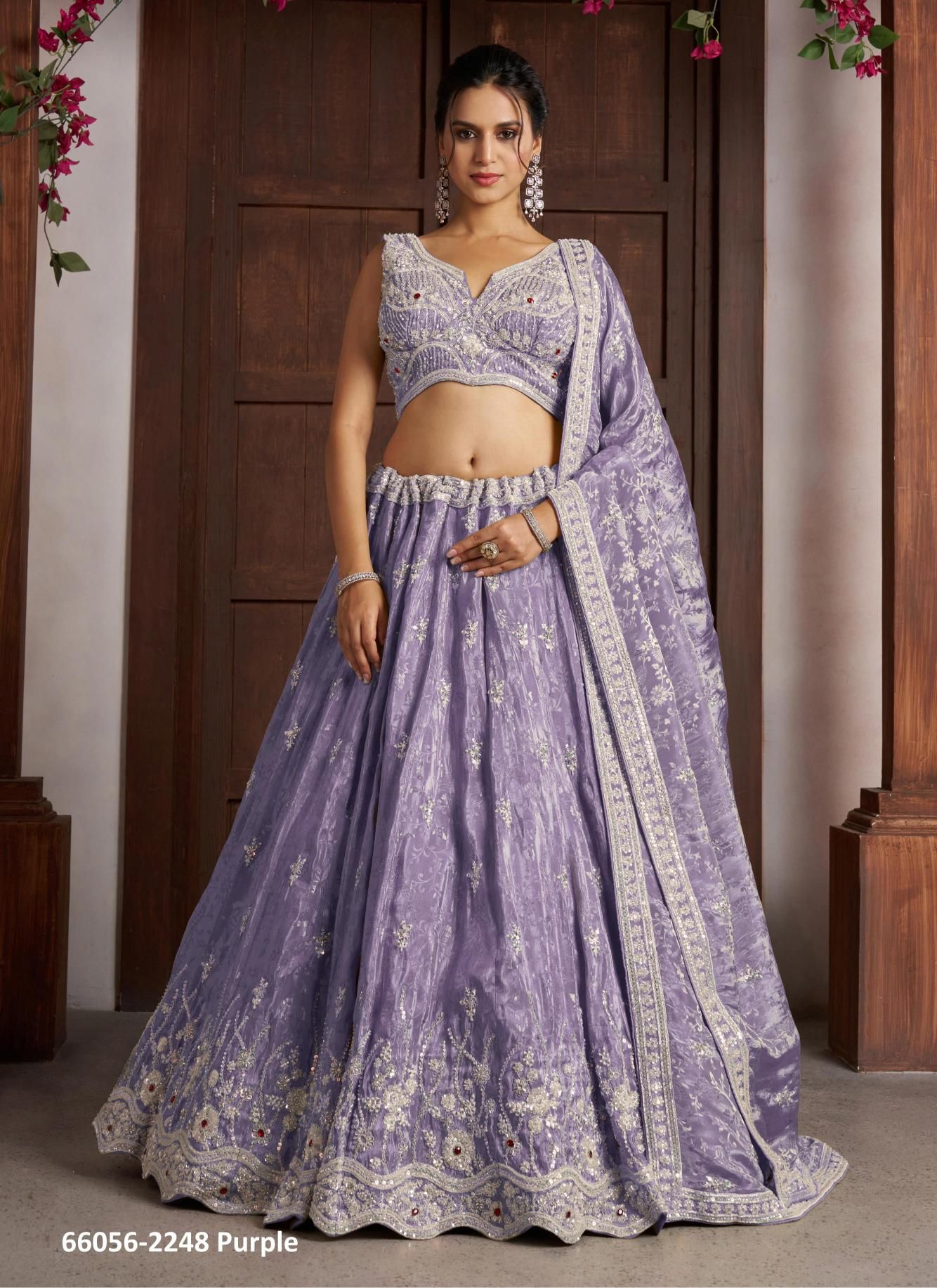 SERIES 2248 - Catalog # 66056 (Set of 2 Semi-Stitched Lehengas) SERIES 2248 - Catalog # 66056 (Set of 2 Semi-Stitched Lehengas)