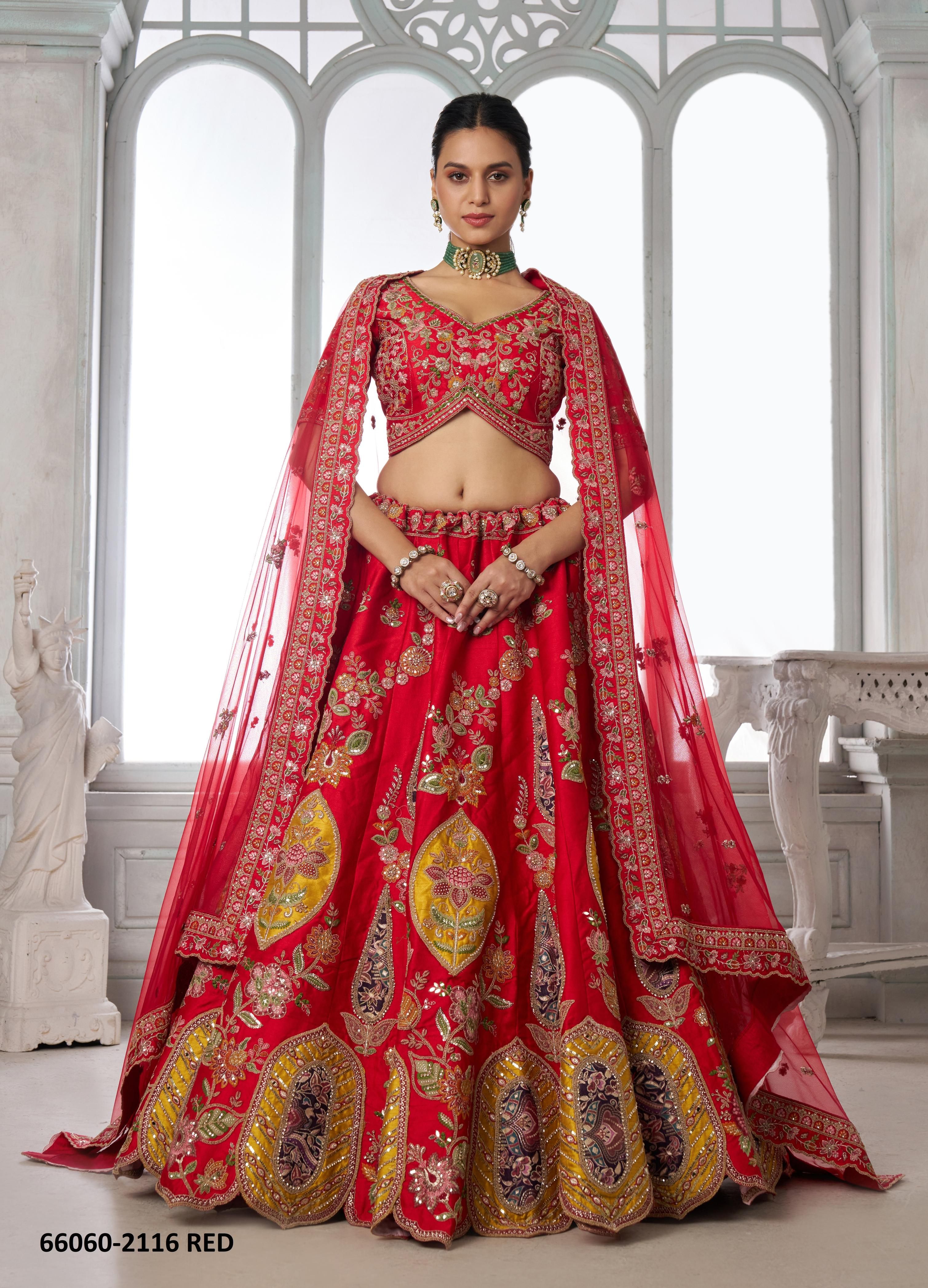 SERIES 2116 - Catalog # 66060 (Set of 2 Semi-Stitched Lehengas) SERIES 2116 - Catalog # 66060 (Set of 2 Semi-Stitched Lehengas)
