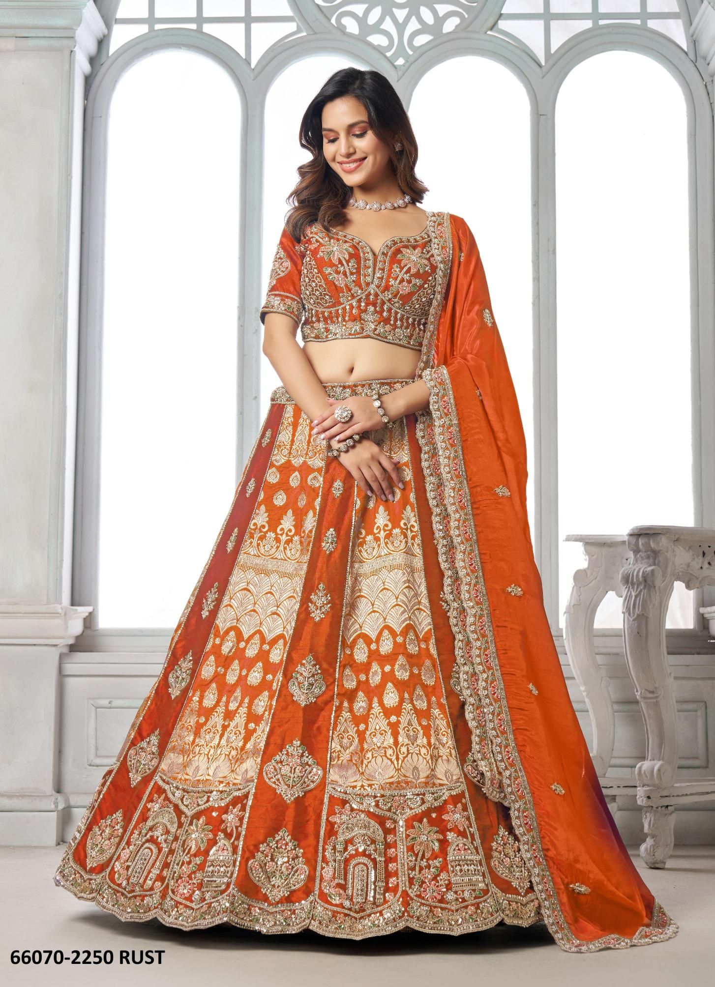 SERIES 2250 - Catalog # 66070 (Set of 3 Semi-Stitched Lehengas) SERIES 2250 - Catalog # 66070 (Set of 3 Semi-Stitched Lehengas)