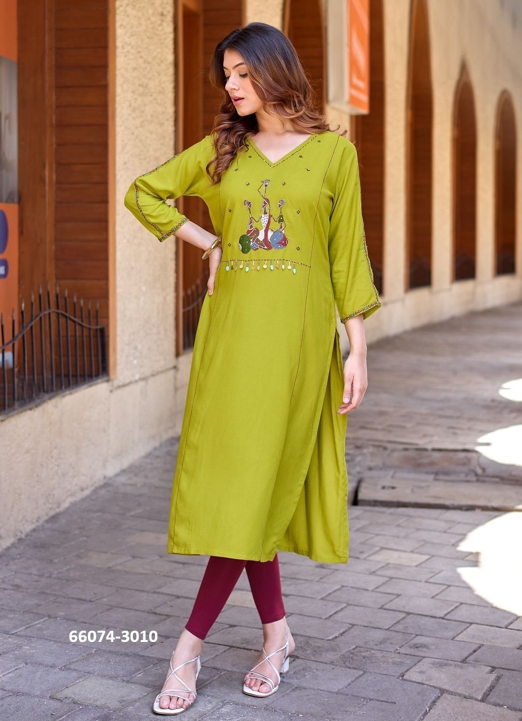 YASHVI 2 - Catalog # 66074 (Set of 6 Readymade Women's Kurtis / Tops)