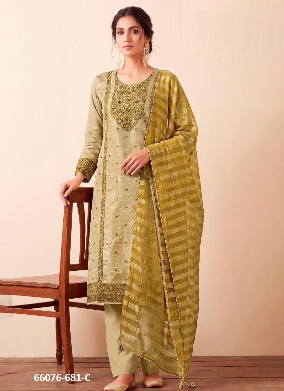 CRISPY - Catalog # 66076 (Set of 4 Readymade Salwar Suits) CRISPY - Catalog # 66076 (Set of 4 Readymade Salwar Suits)