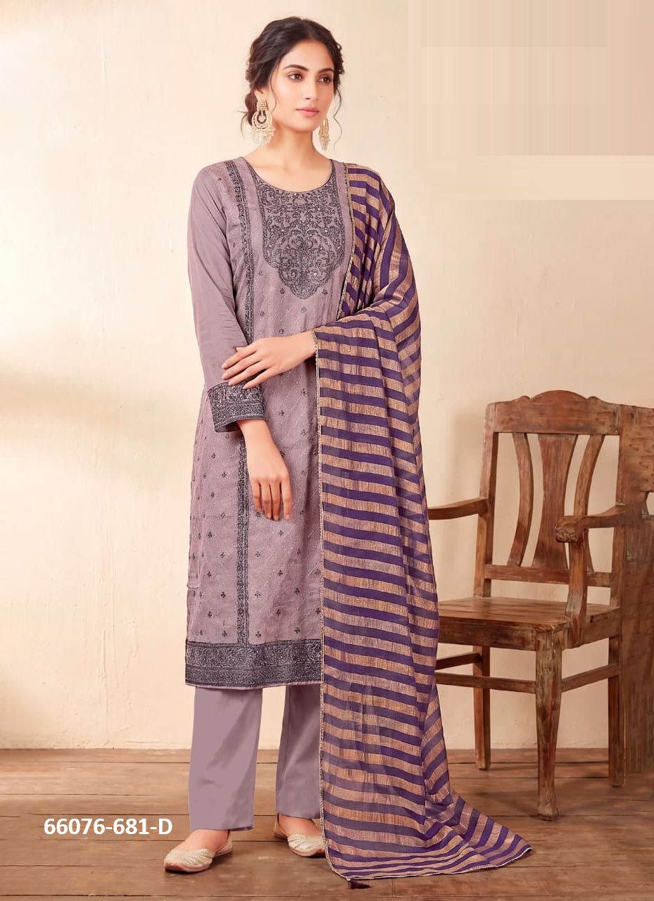 CRISPY - Catalog # 66076 (Set of 4 Readymade Salwar Suits) CRISPY - Catalog # 66076 (Set of 4 Readymade Salwar Suits)