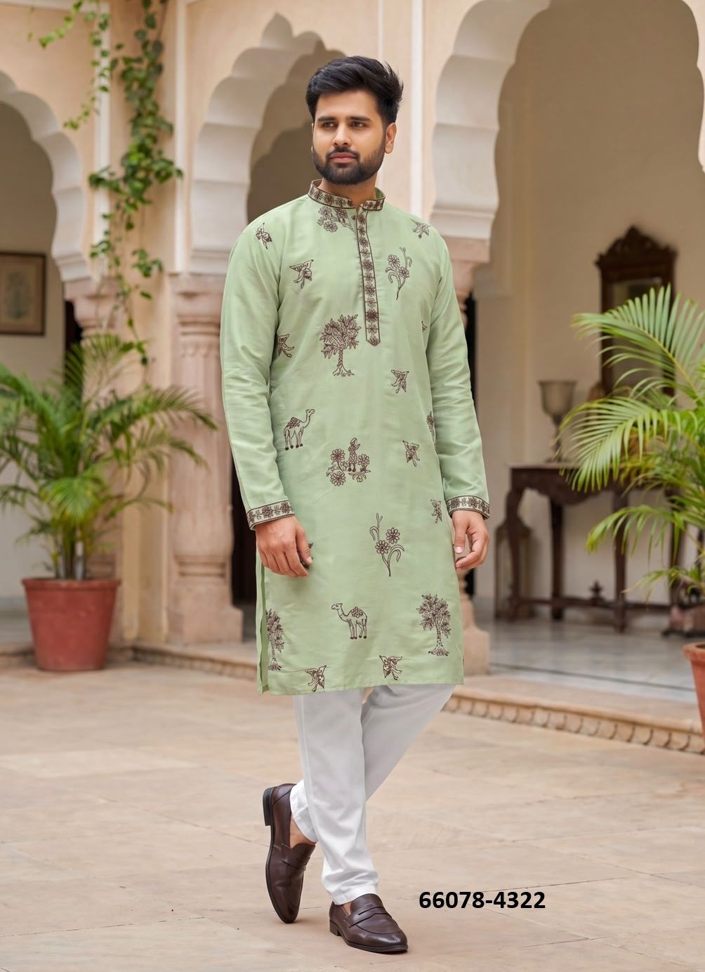 MANYAVAR - Catalog # 66078 (Set of 5 Men's Ethnic Wear) MANYAVAR - Catalog # 66078 (Set of 5 Men's Ethnic Wear)