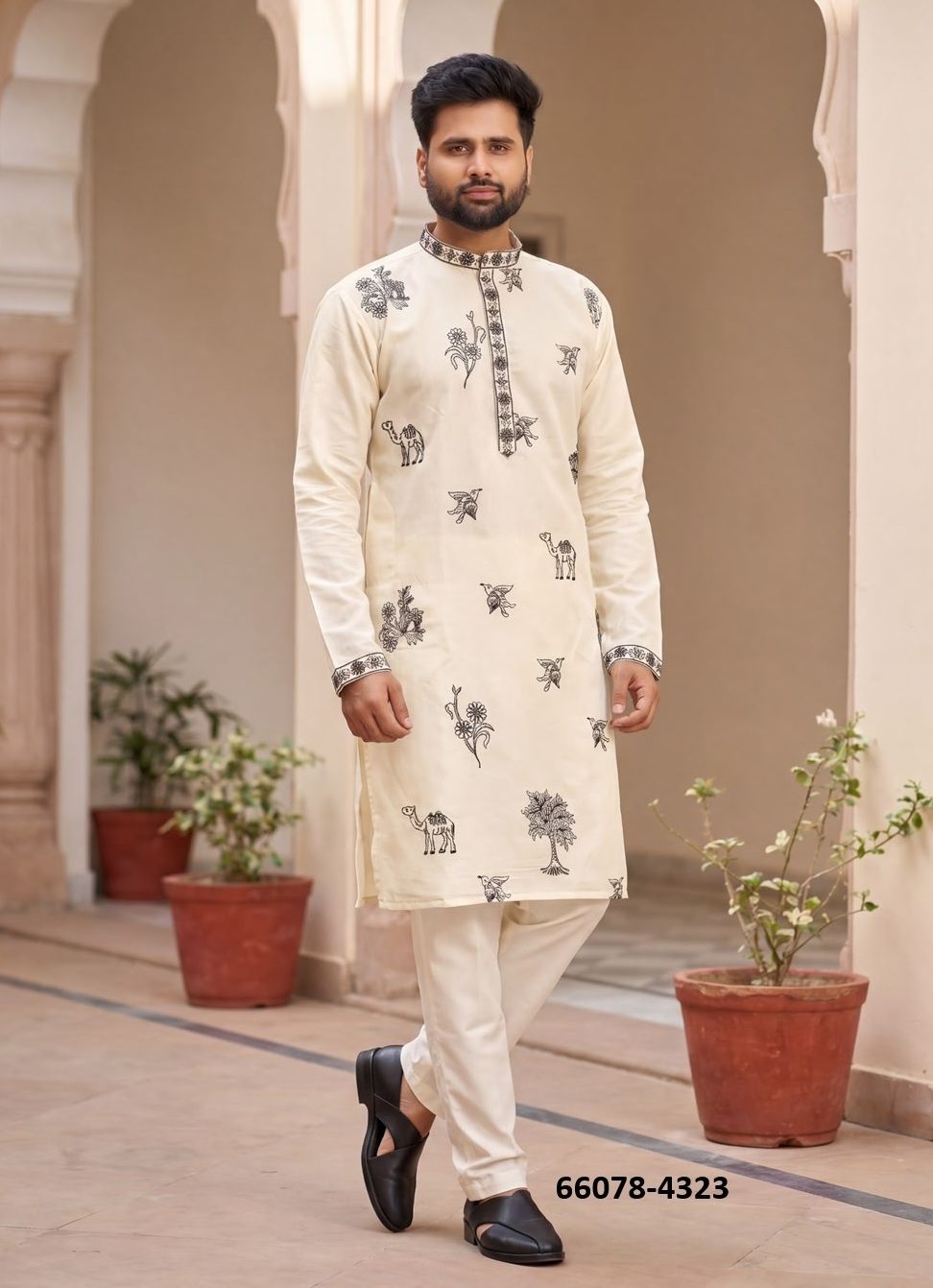 MANYAVAR - Catalog # 66078 (Set of 5 Men's Ethnic Wear) MANYAVAR - Catalog # 66078 (Set of 5 Men's Ethnic Wear)