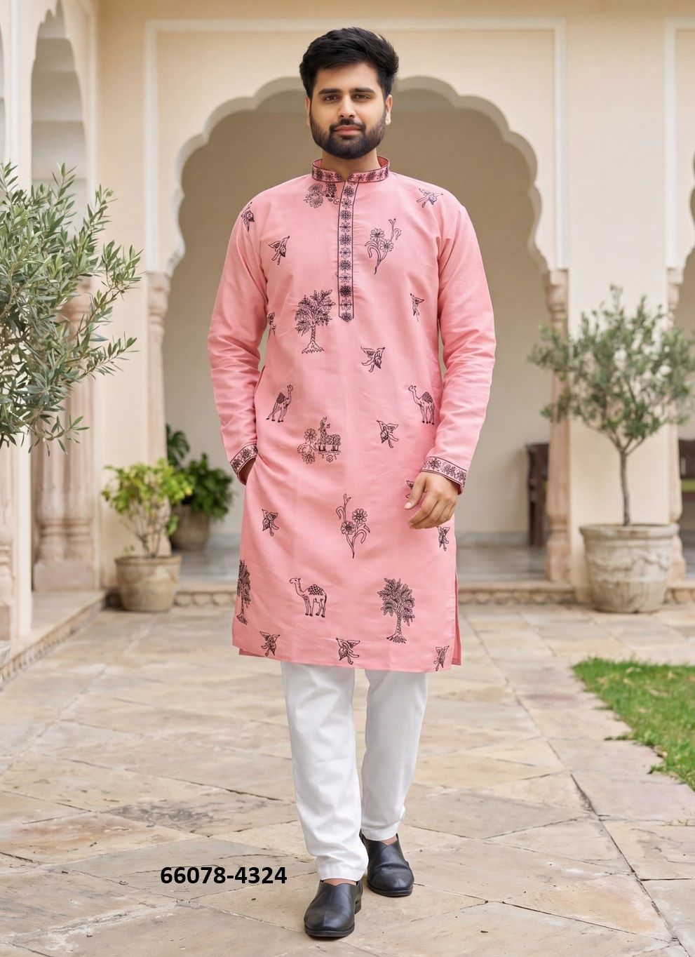 MANYAVAR - Catalog # 66078 (Set of 5 Men's Ethnic Wear) MANYAVAR - Catalog # 66078 (Set of 5 Men's Ethnic Wear)