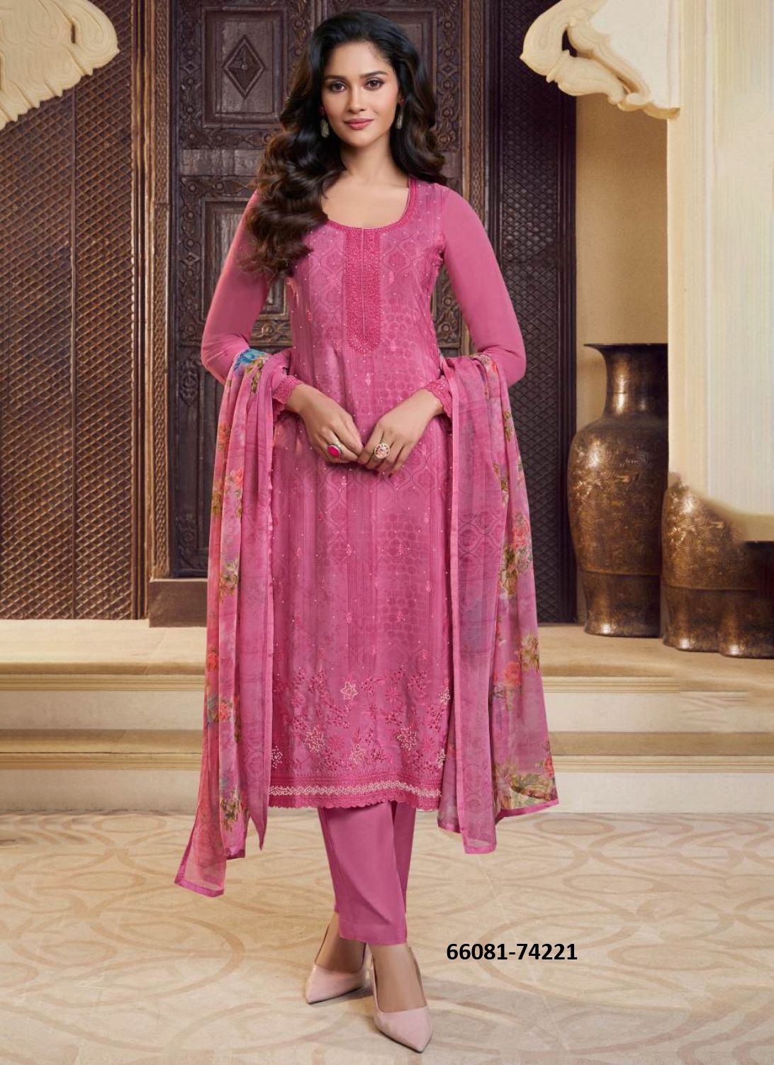 ROYAL CREPE 48 - Catalog # 66081 (Set of 8 Readymade Salwar Suits) ROYAL CREPE 48 - Catalog # 66081 (Set of 8 Readymade Salwar Suits)
