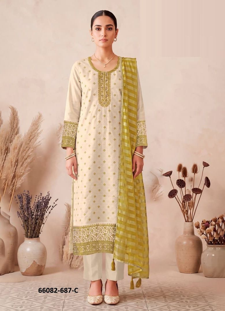 KANITA - Catalog # 66082 (Set of 4 Readymade Salwar Suits) KANITA - Catalog # 66082 (Set of 4 Readymade Salwar Suits)