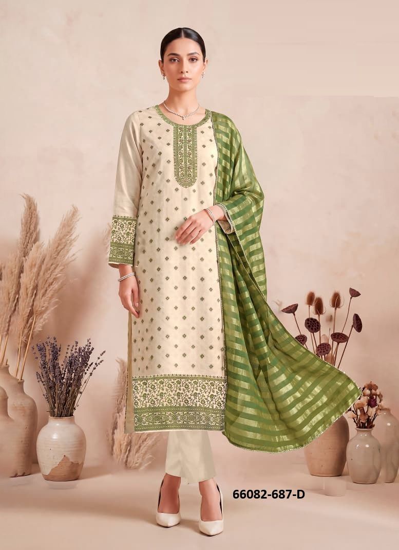 KANITA - Catalog # 66082 (Set of 4 Readymade Salwar Suits) KANITA - Catalog # 66082 (Set of 4 Readymade Salwar Suits)