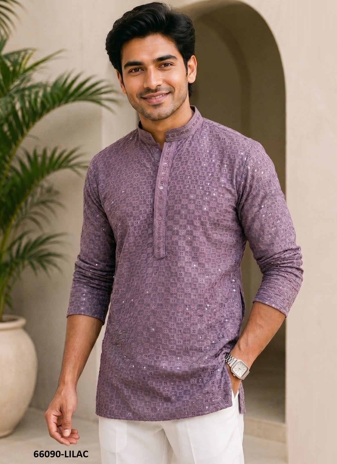 CHIKANKARI 2 - Catalog # 66090 (Set of 6 Men's Ethnic Wear) CHIKANKARI 2 - Catalog # 66090 (Set of 6 Men's Ethnic Wear)