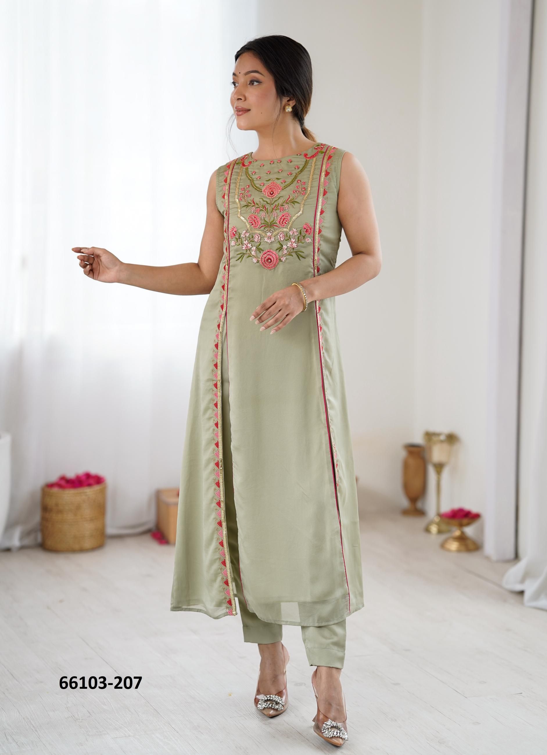 SUMMER BLISS X ARTI CHAUHAN - Catalog # 66103 (Set of 6 Indo-Western Outfits) SUMMER BLISS X ARTI CHAUHAN - Catalog # 66103 (Set of 6 Indo-Western Outfits)