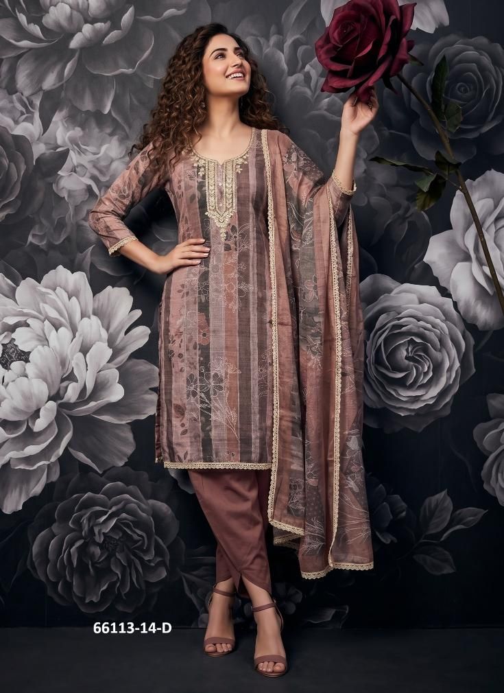 TULIP - Catalog # 66113 (Set of 4 Readymade Salwar Suits)