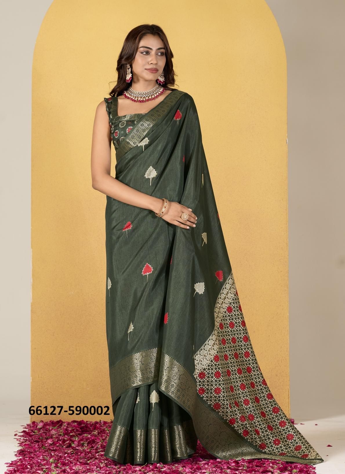 CHOCOLATE - Catalog # 66127 (Set of 6 Sarees) CHOCOLATE - Catalog # 66127 (Set of 6 Sarees)