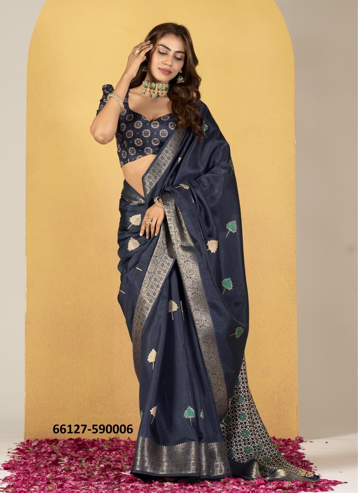 CHOCOLATE - Catalog # 66127 (Set of 6 Sarees) CHOCOLATE - Catalog # 66127 (Set of 6 Sarees)