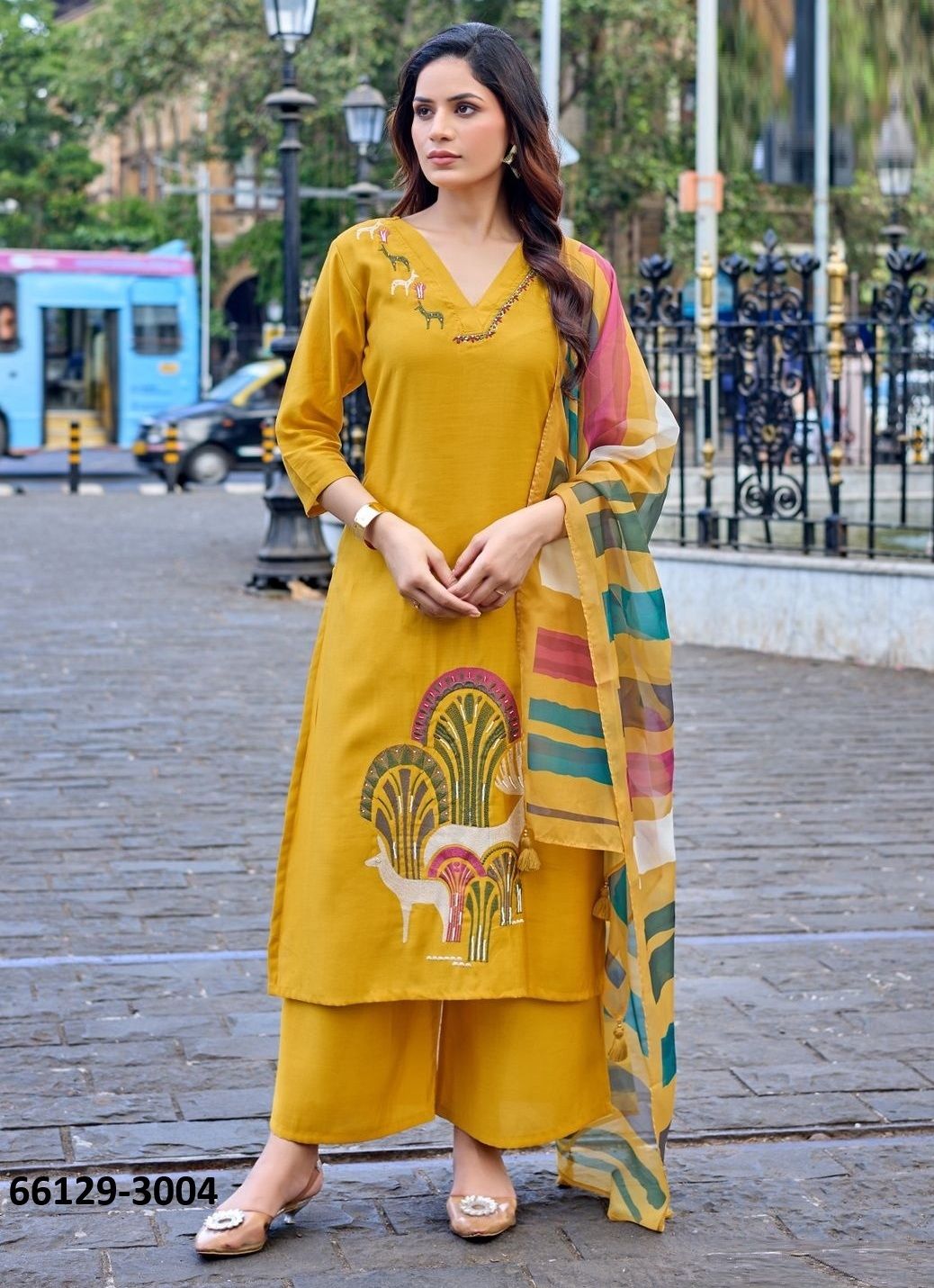 VANSHIKA - Catalog # 66129 (Set of 6 Readymade Salwar Suits) VANSHIKA - Catalog # 66129 (Set of 6 Readymade Salwar Suits)