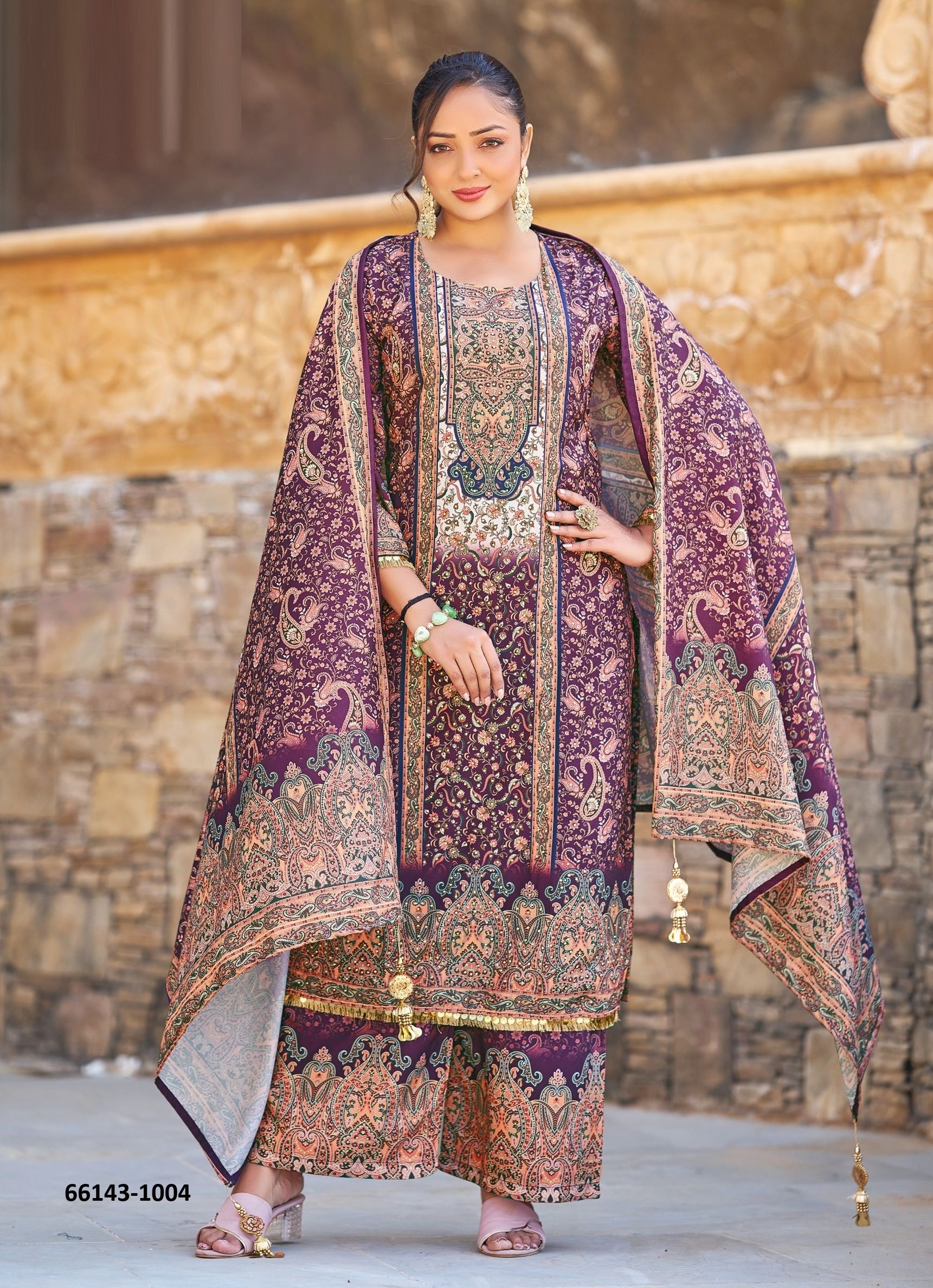 BEGUM - Catalog # 66143 (Set of 4 Readymade Salwar Suits) BEGUM - Catalog # 66143 (Set of 4 Readymade Salwar Suits)