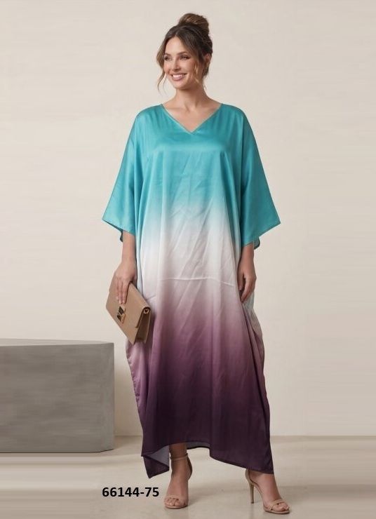 SATIN BREEZE 10 - Catalog # 66144 (Set of 8 Kaftans / Ponchos) SATIN BREEZE 10 - Catalog # 66144 (Set of 8 Kaftans / Ponchos)