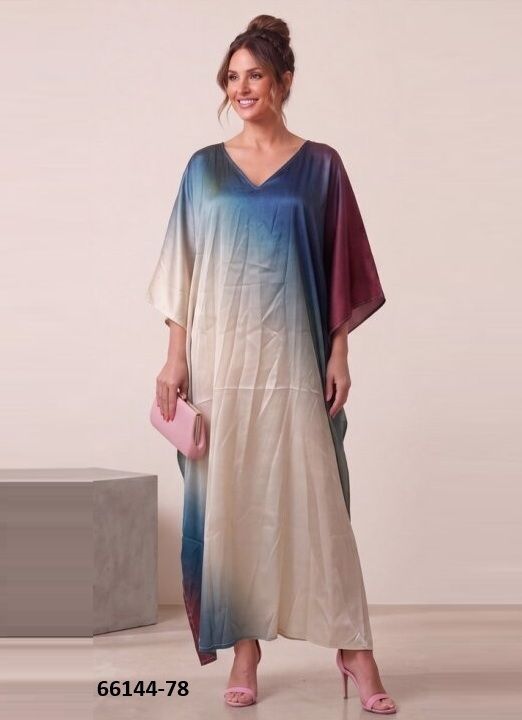 SATIN BREEZE 10 - Catalog # 66144 (Set of 8 Kaftans / Ponchos) SATIN BREEZE 10 - Catalog # 66144 (Set of 8 Kaftans / Ponchos)