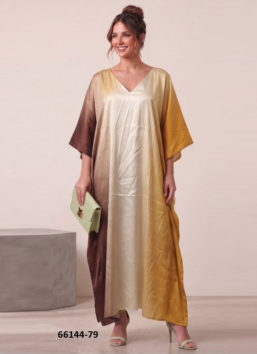 SATIN BREEZE 10 - Catalog # 66144 (Set of 8 Kaftans / Ponchos) SATIN BREEZE 10 - Catalog # 66144 (Set of 8 Kaftans / Ponchos)