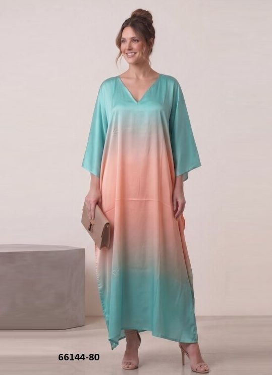 SATIN BREEZE 10 - Catalog # 66144 (Set of 8 Kaftans / Ponchos) SATIN BREEZE 10 - Catalog # 66144 (Set of 8 Kaftans / Ponchos)