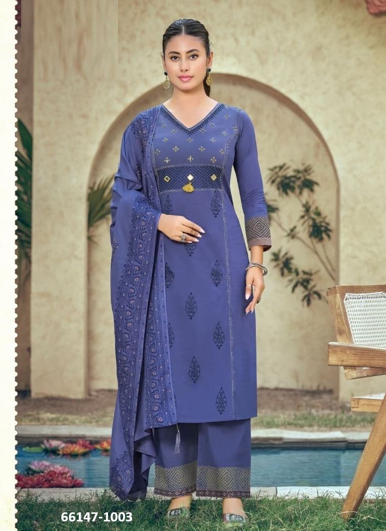 KANIKA - Catalog # 66147 (Set of 6 Readymade Salwar Suits) KANIKA - Catalog # 66147 (Set of 6 Readymade Salwar Suits)