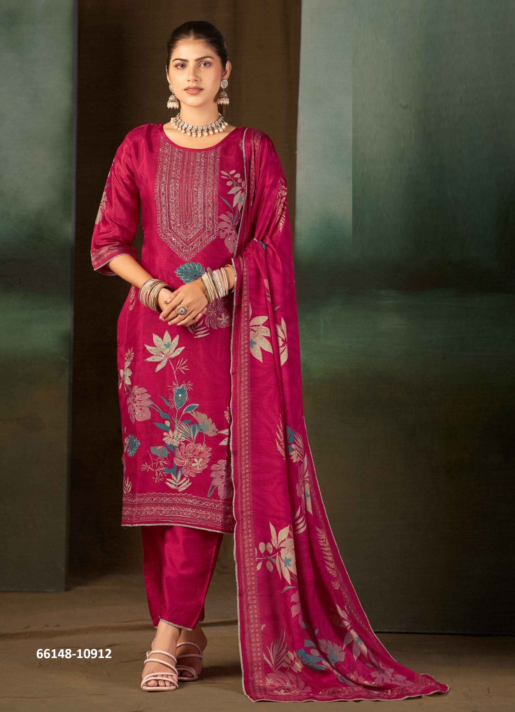 SHALINI - Catalog # 66148 (Set of 4 Readymade Salwar Suits) SHALINI - Catalog # 66148 (Set of 4 Readymade Salwar Suits)