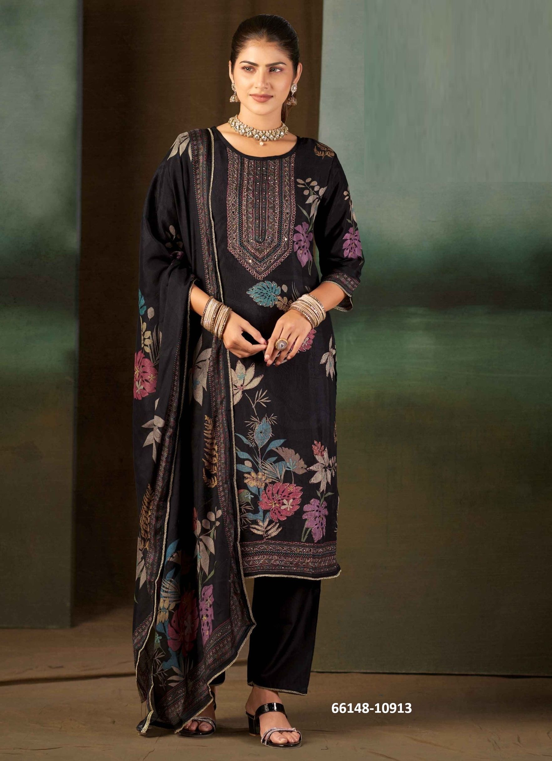 SHALINI - Catalog # 66148 (Set of 4 Readymade Salwar Suits) SHALINI - Catalog # 66148 (Set of 4 Readymade Salwar Suits)