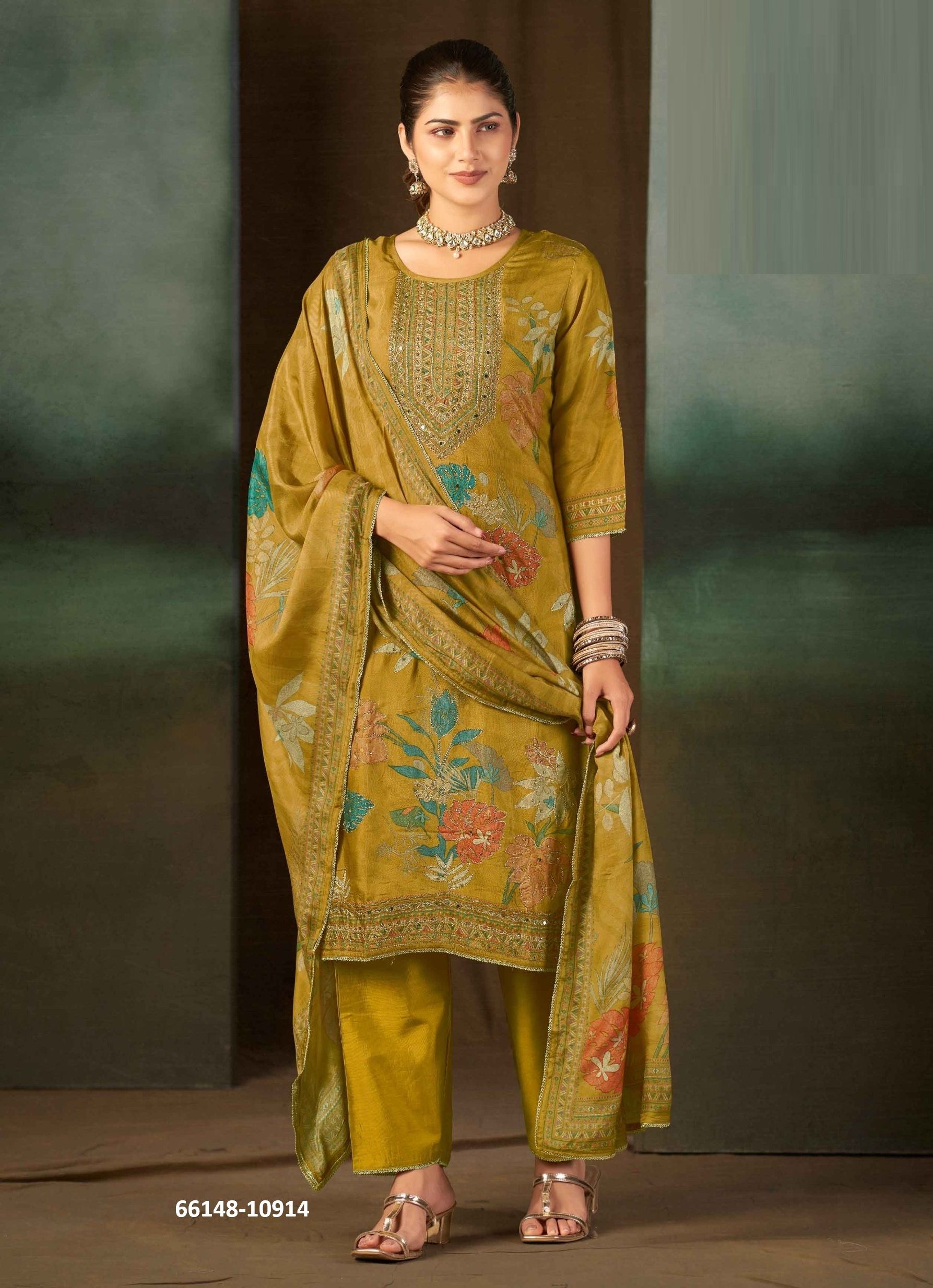SHALINI - Catalog # 66148 (Set of 4 Readymade Salwar Suits) SHALINI - Catalog # 66148 (Set of 4 Readymade Salwar Suits)