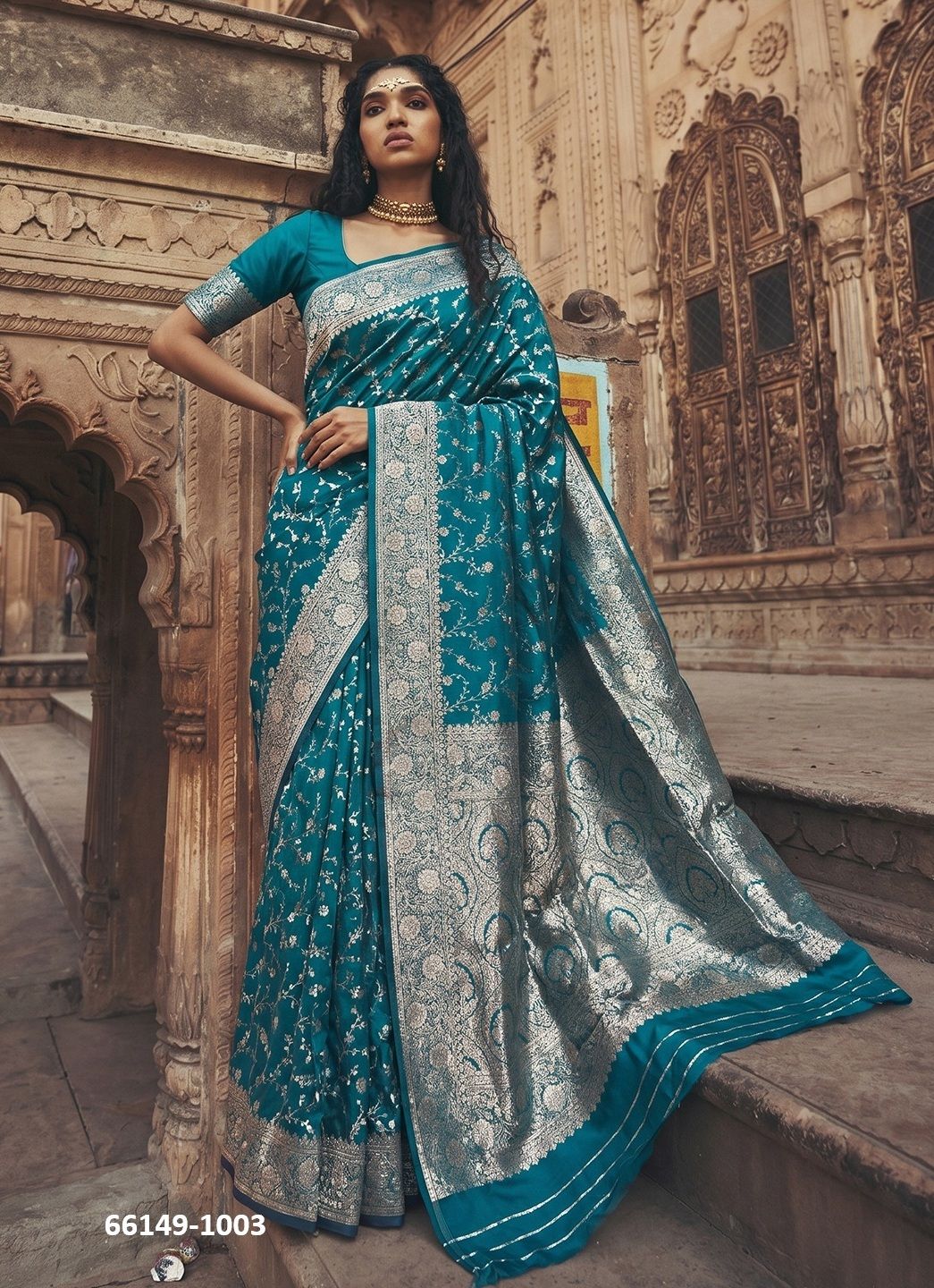 MANDAKINI - Catalog # 66149 (Set of 6 Sarees) MANDAKINI - Catalog # 66149 (Set of 6 Sarees)