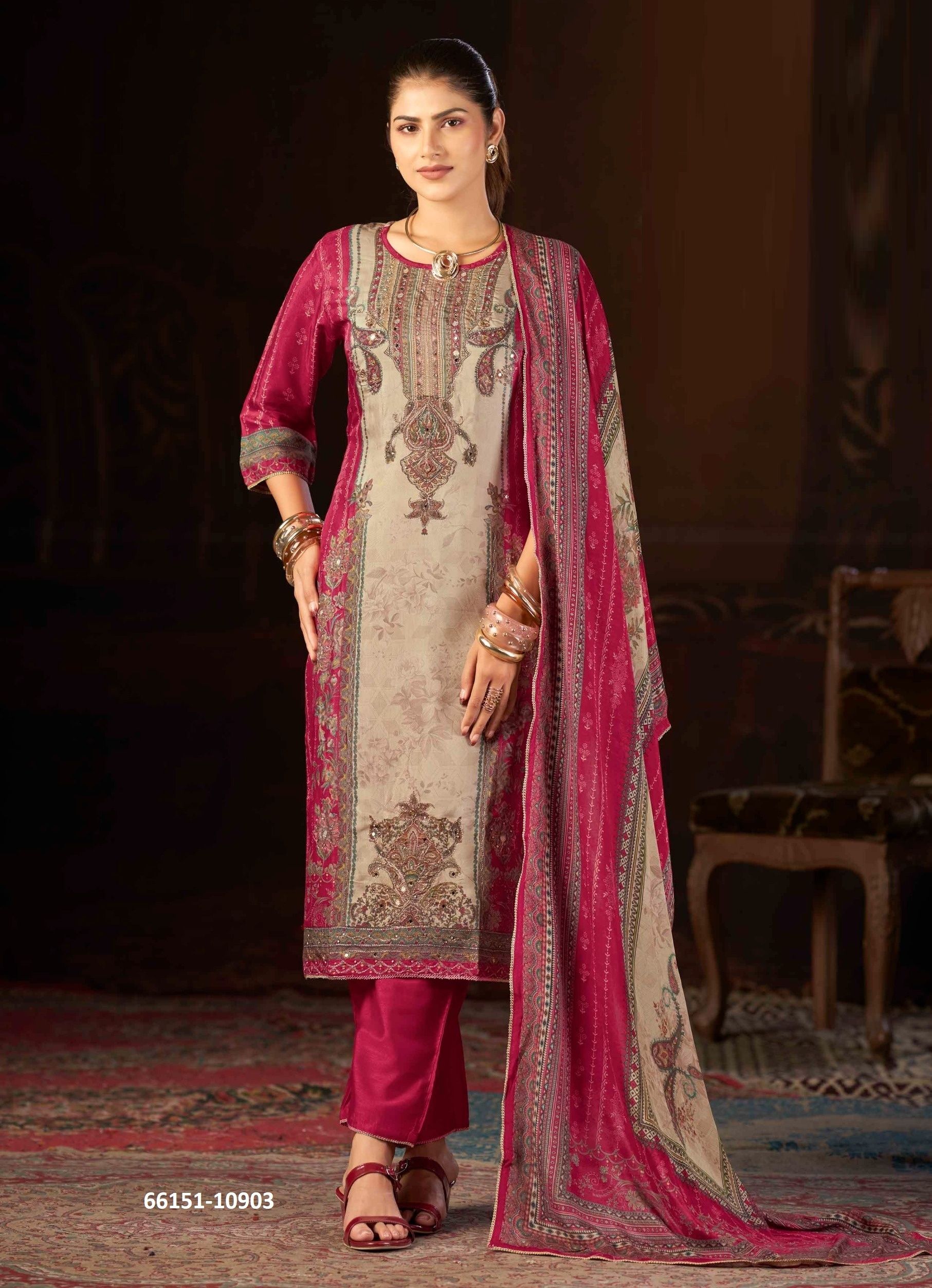 SVETA - Catalog # 66151 (Set of 4 Readymade Salwar Suits) SVETA - Catalog # 66151 (Set of 4 Readymade Salwar Suits)