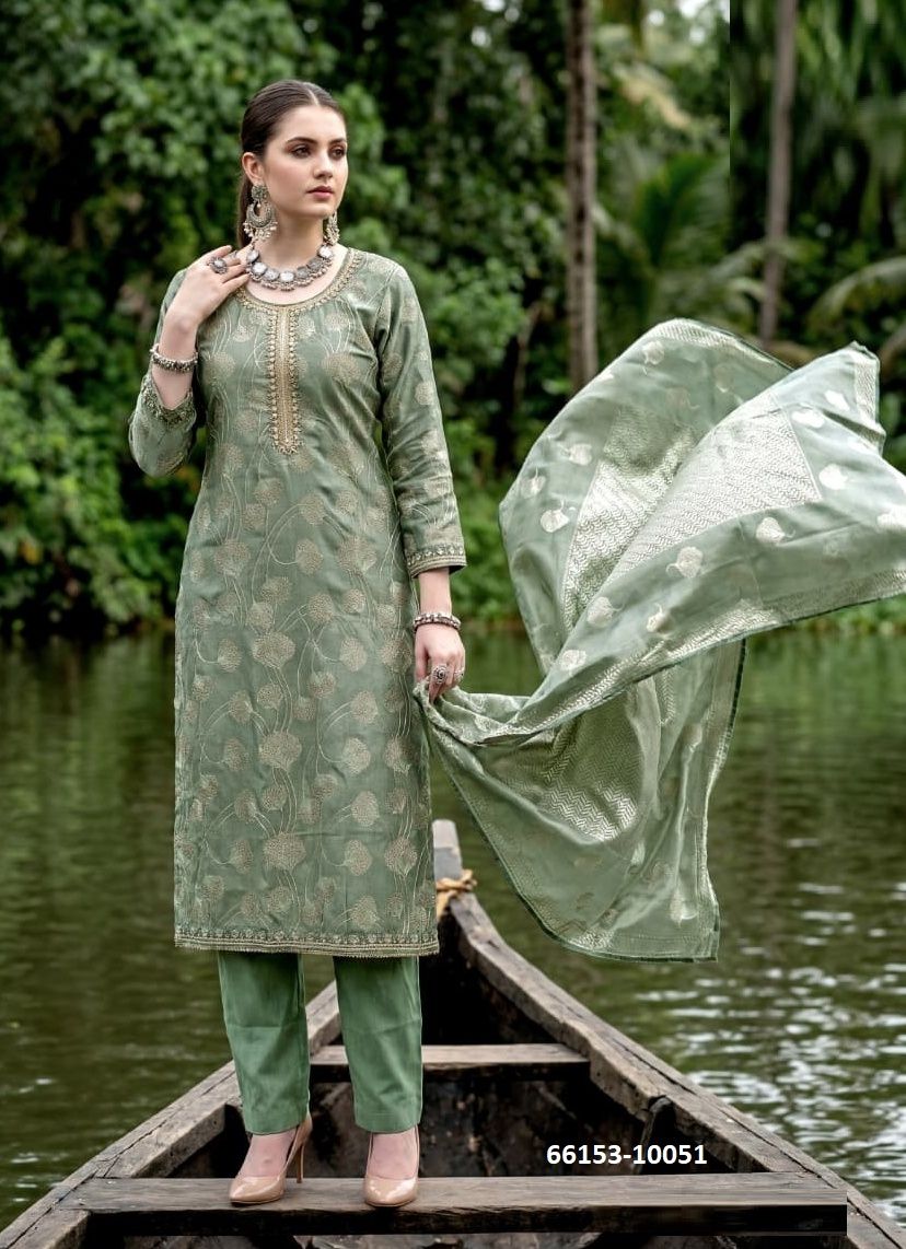 KEEVA - Catalog # 66153 (Set of 4 Semi-Stitched / Un-Stitched Suits) KEEVA - Catalog # 66153 (Set of 4 Semi-Stitched / Un-Stitched Suits)