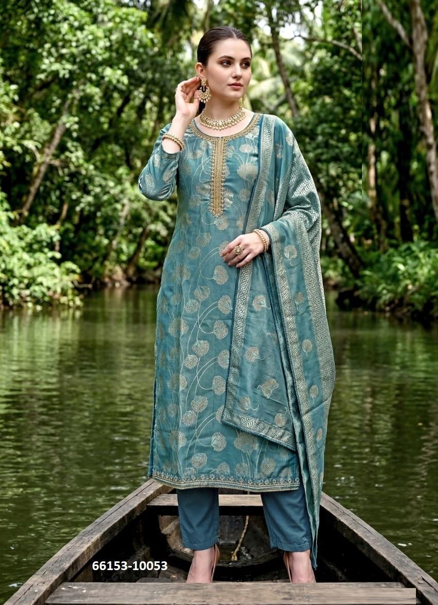 KEEVA - Catalog # 66153 (Set of 4 Semi-Stitched / Un-Stitched Suits) KEEVA - Catalog # 66153 (Set of 4 Semi-Stitched / Un-Stitched Suits)